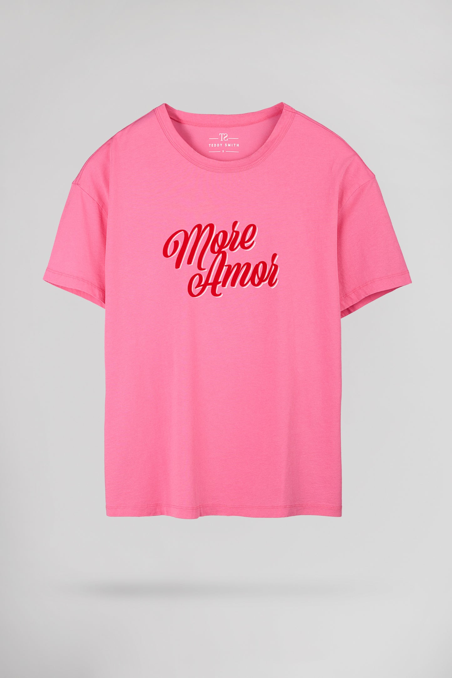 T-shirt oversize T-ROSE MC BUBBLE PINK