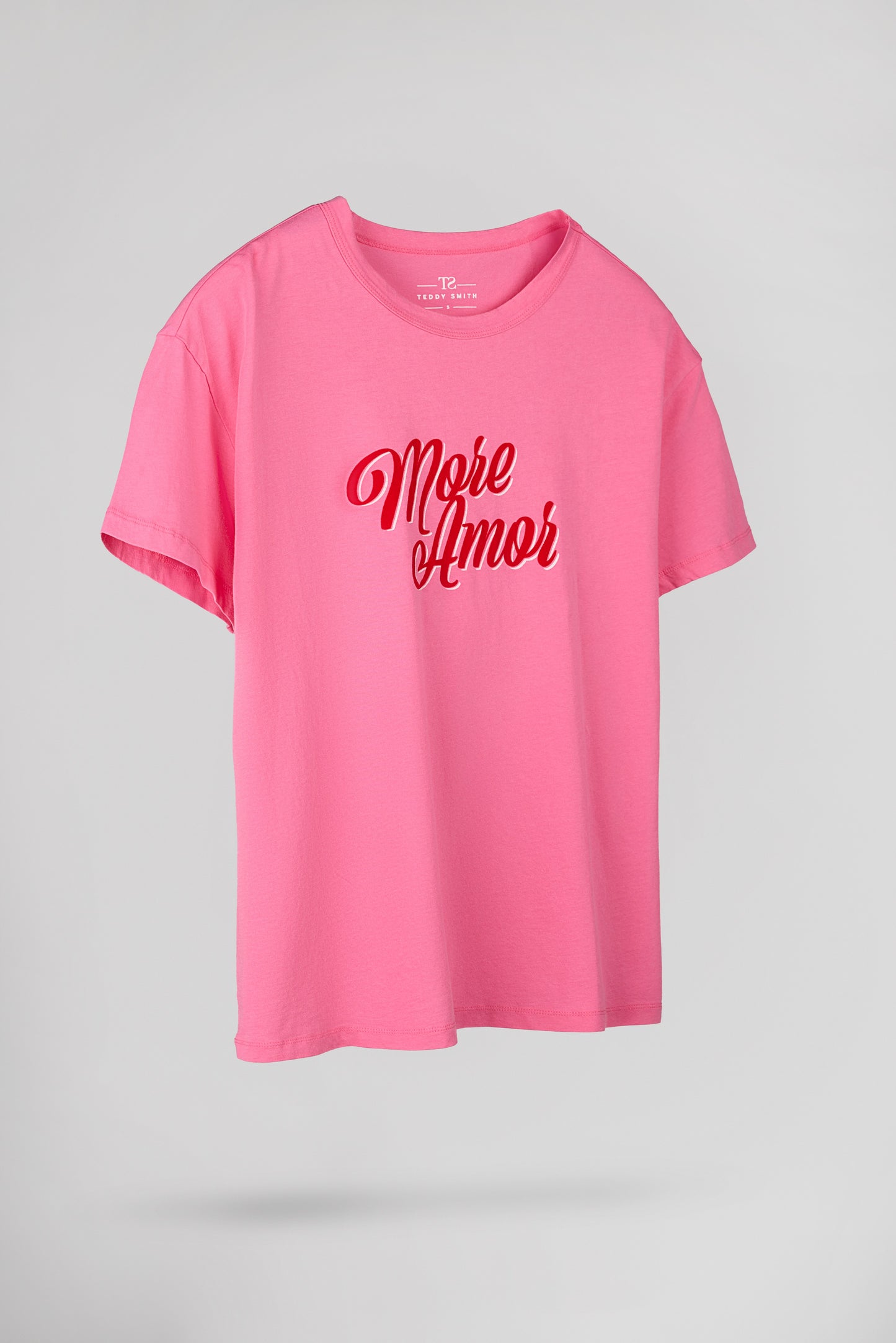 T-shirt oversize T-ROSE MC BUBBLE PINK