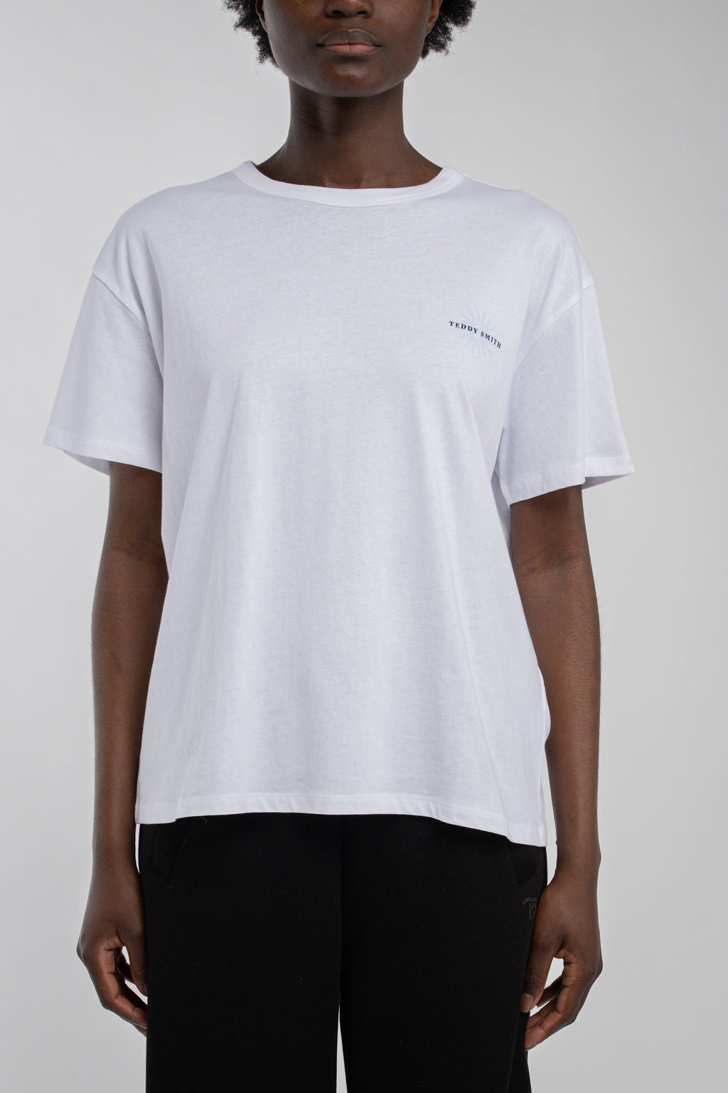 T-shirt oversize T-LEYANE MC BLANC