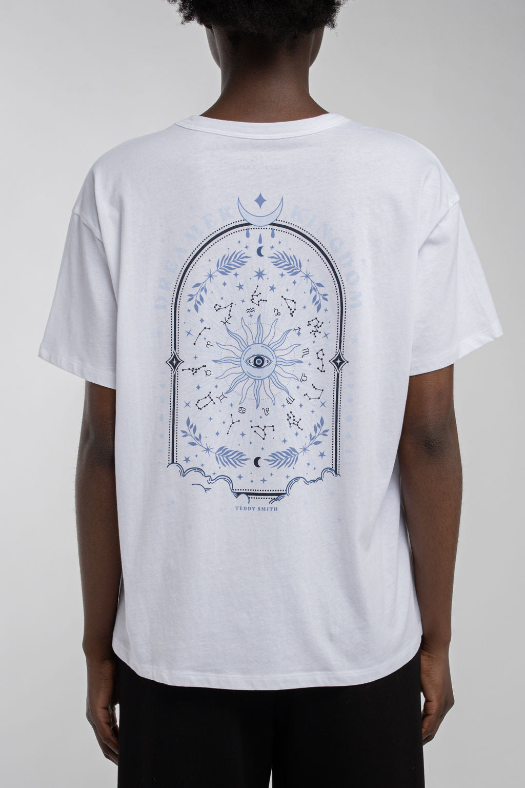 T-shirt oversize T-LEYANE MC BLANC