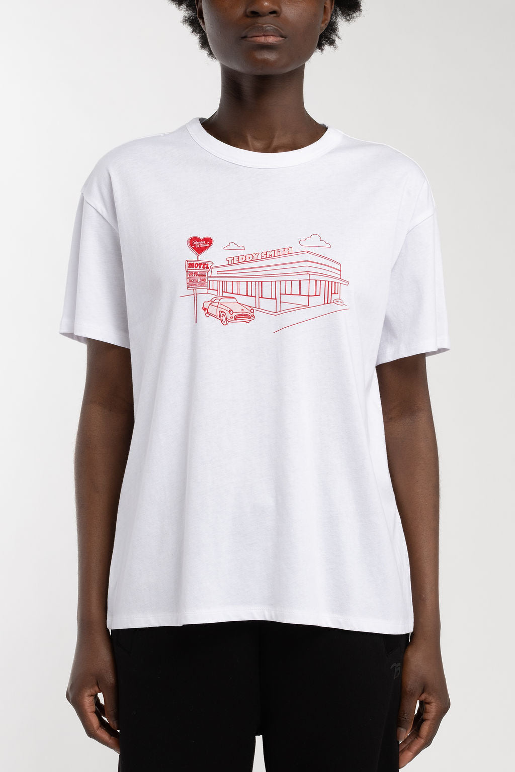 T-shirt oversize T-LEY MC BLANC