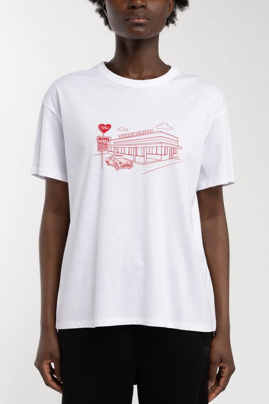 Achat T-shirt oversize T-LEY MC BLANC