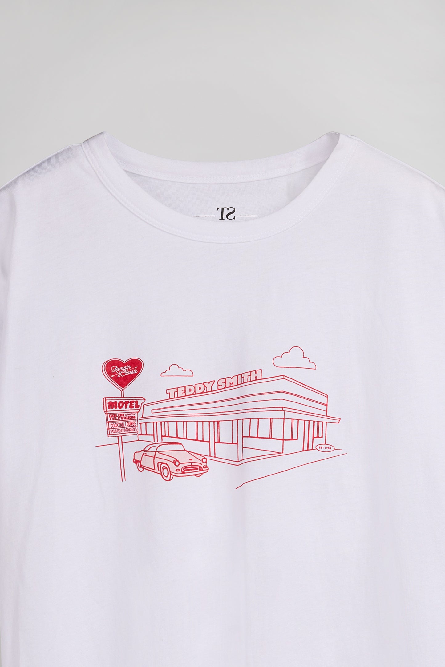 T-shirt oversize T-LEY MC BLANC