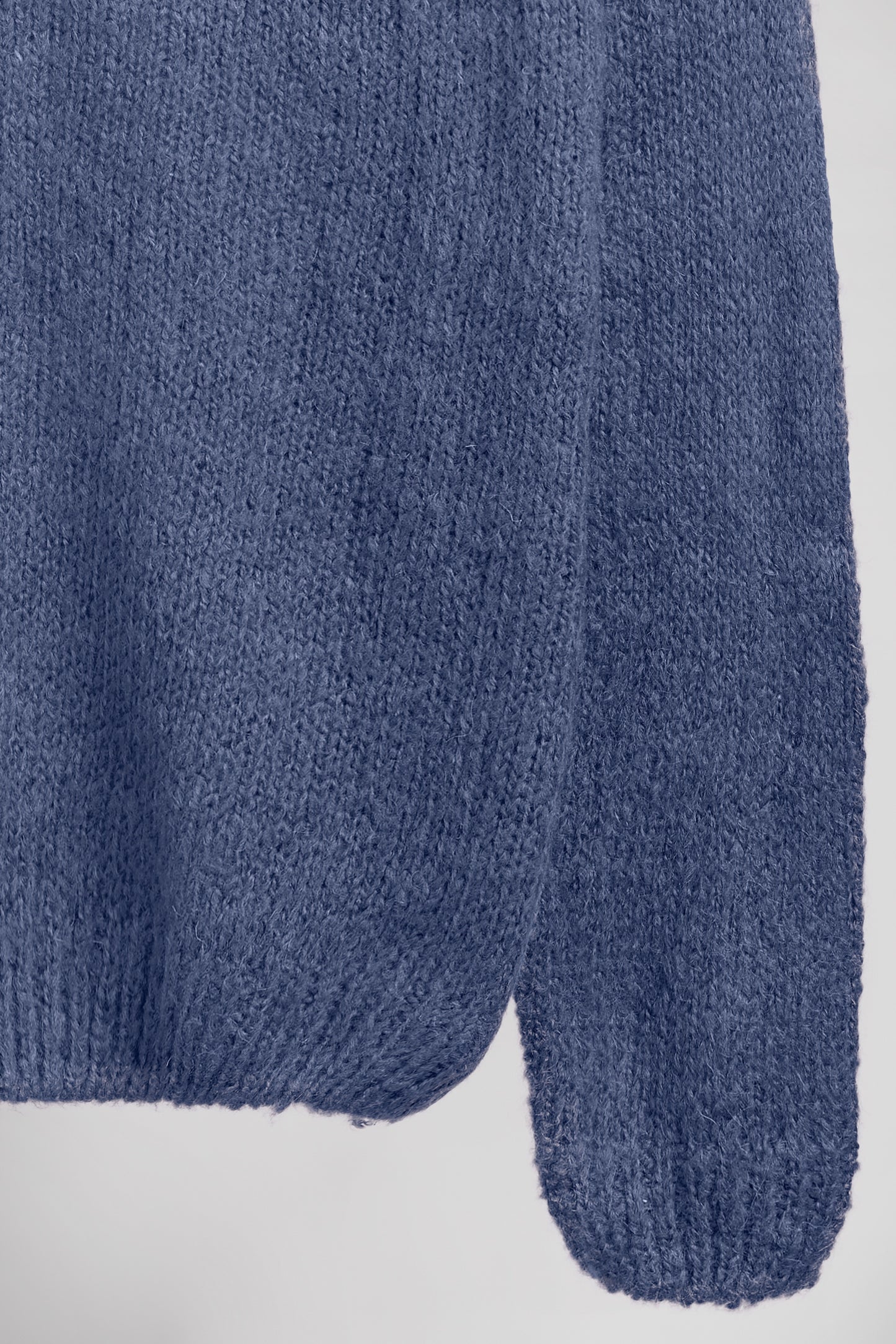 Pull laine col V P-MOLLY FADED INDIGO