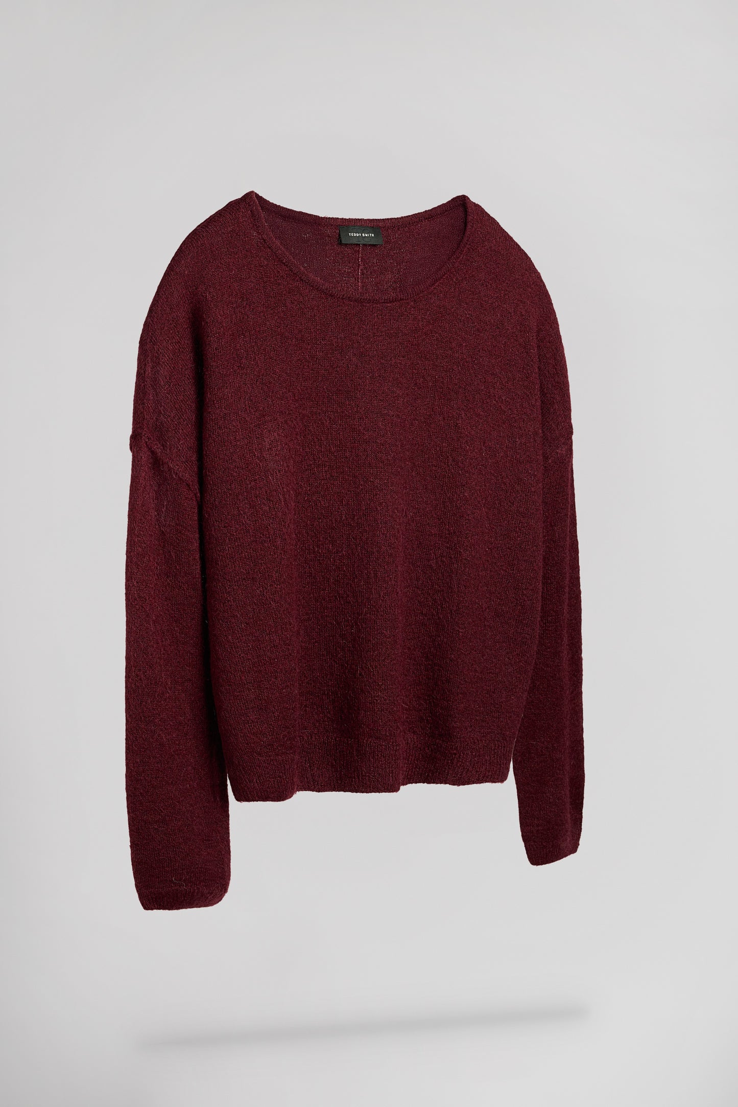 Pull col bateau P-PETILLE BORDEAUX FONCE