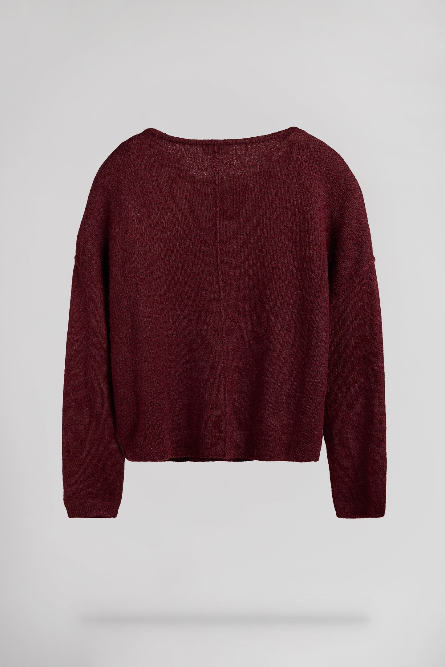 Pull col bateau P-PETILLE BORDEAUX FONCE