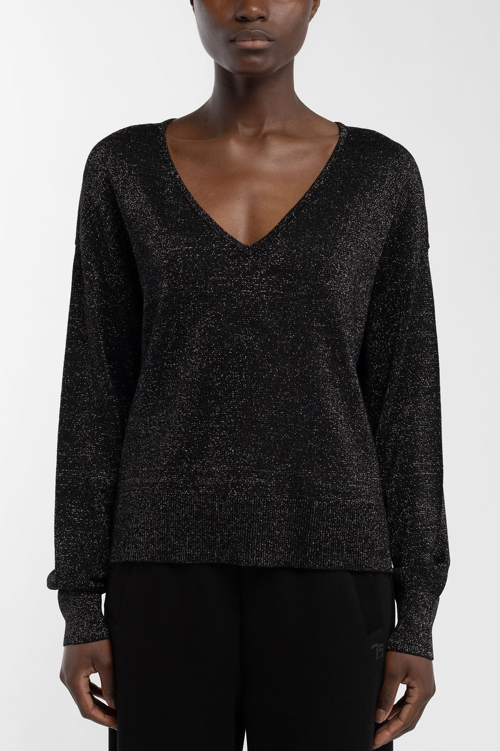 Pull en maille LIZIE NOIR