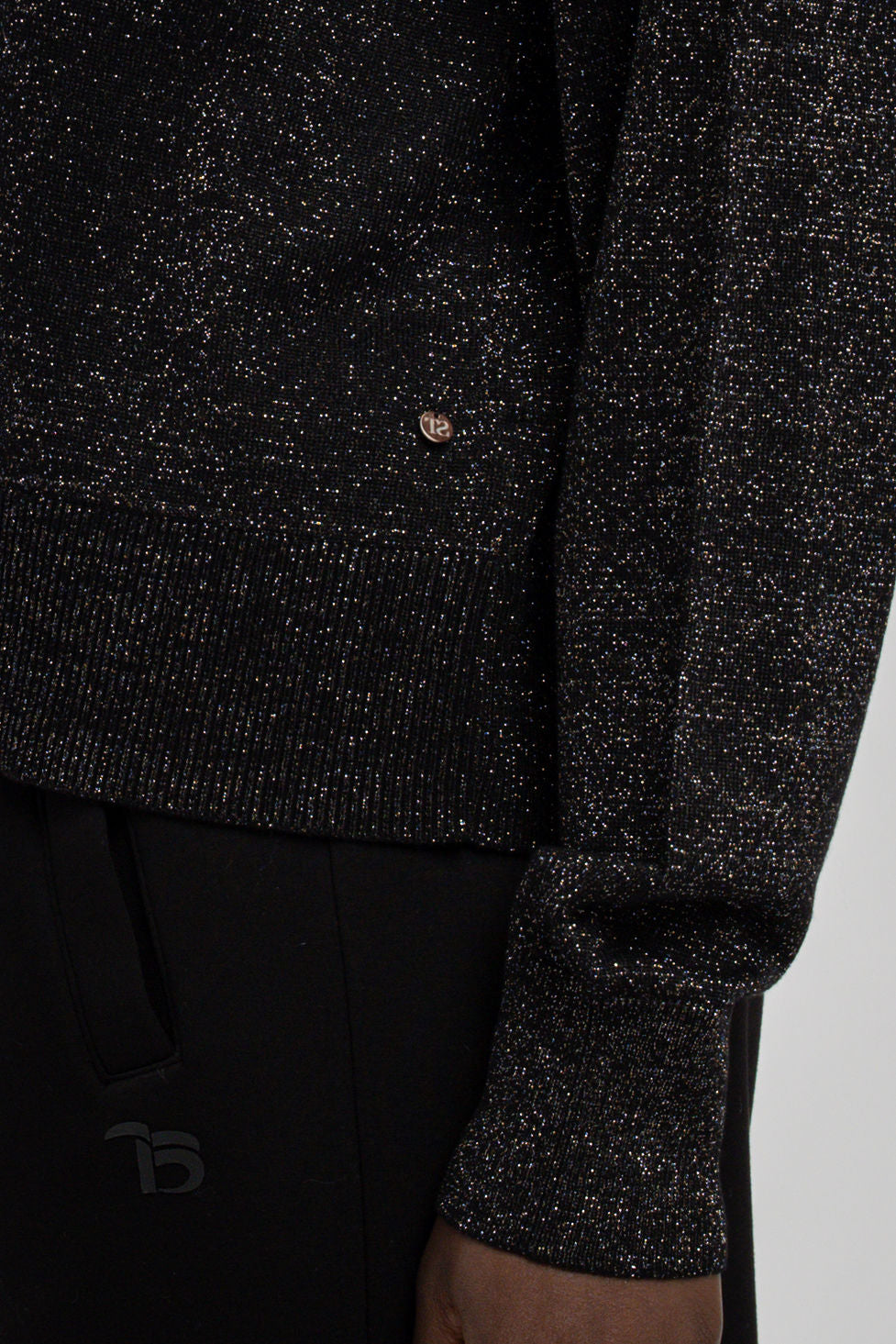 Pull en maille LIZIE NOIR