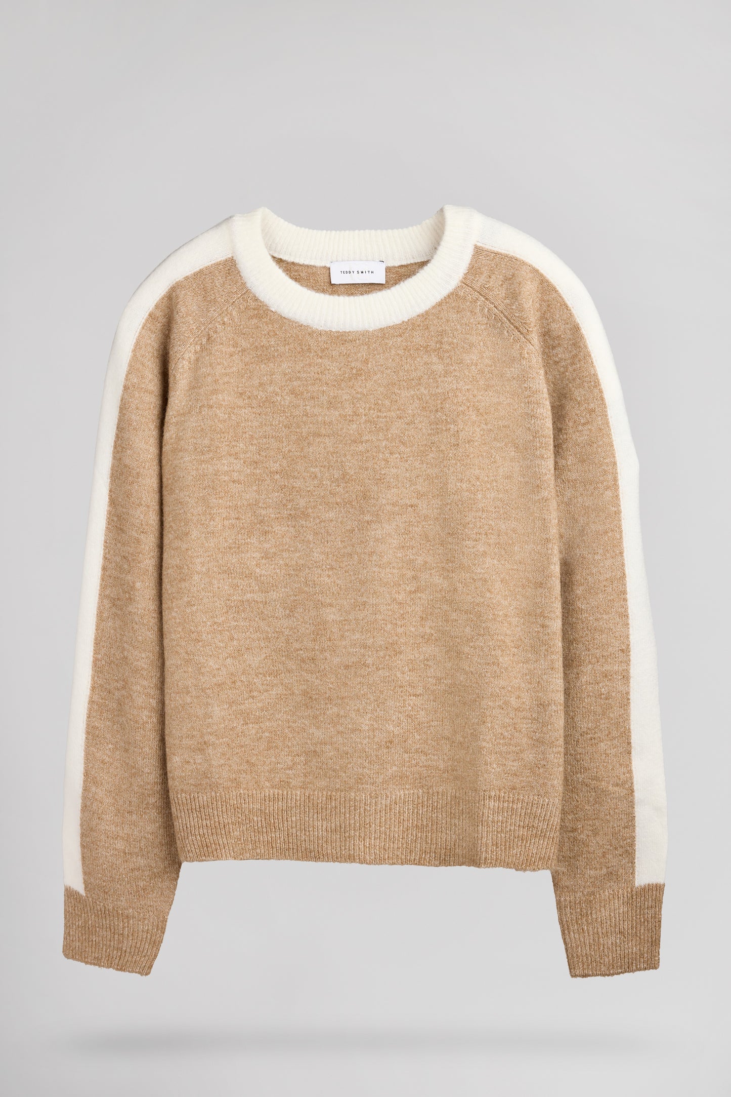 Pull col rond P-NAMI WORKER BEIGE