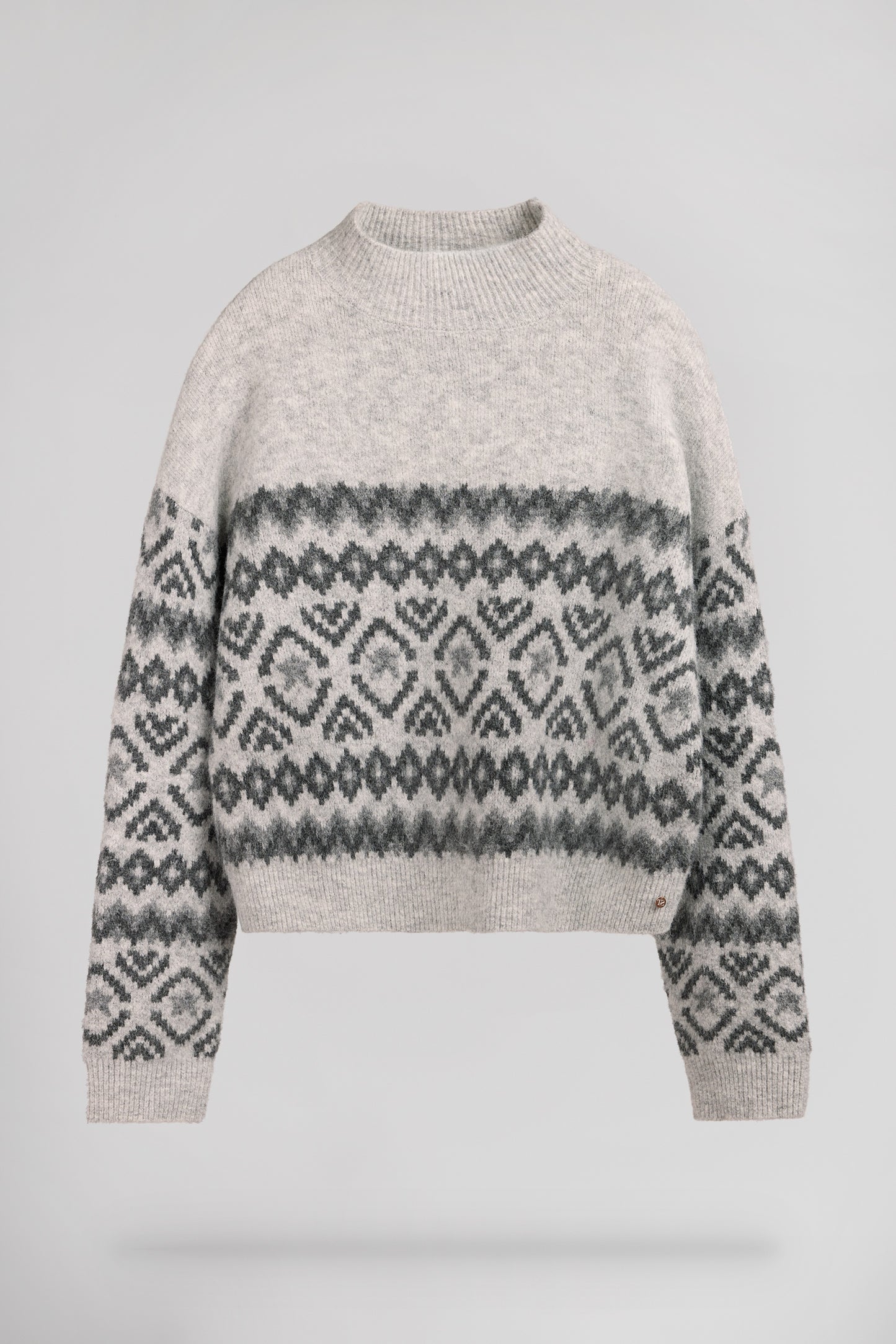 Pull jacquard P-ADELE WHITE MELANGE