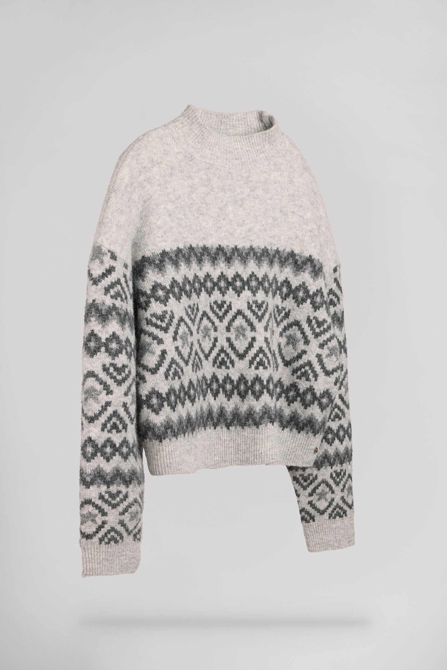 Pull jacquard P-ADELE WHITE MELANGE