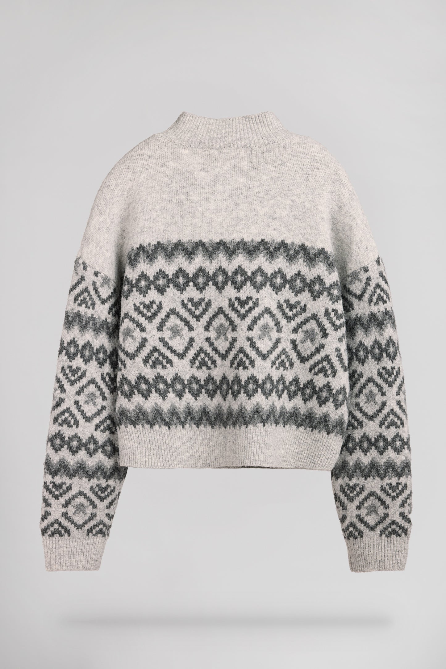 Pull jacquard P-ADELE WHITE MELANGE