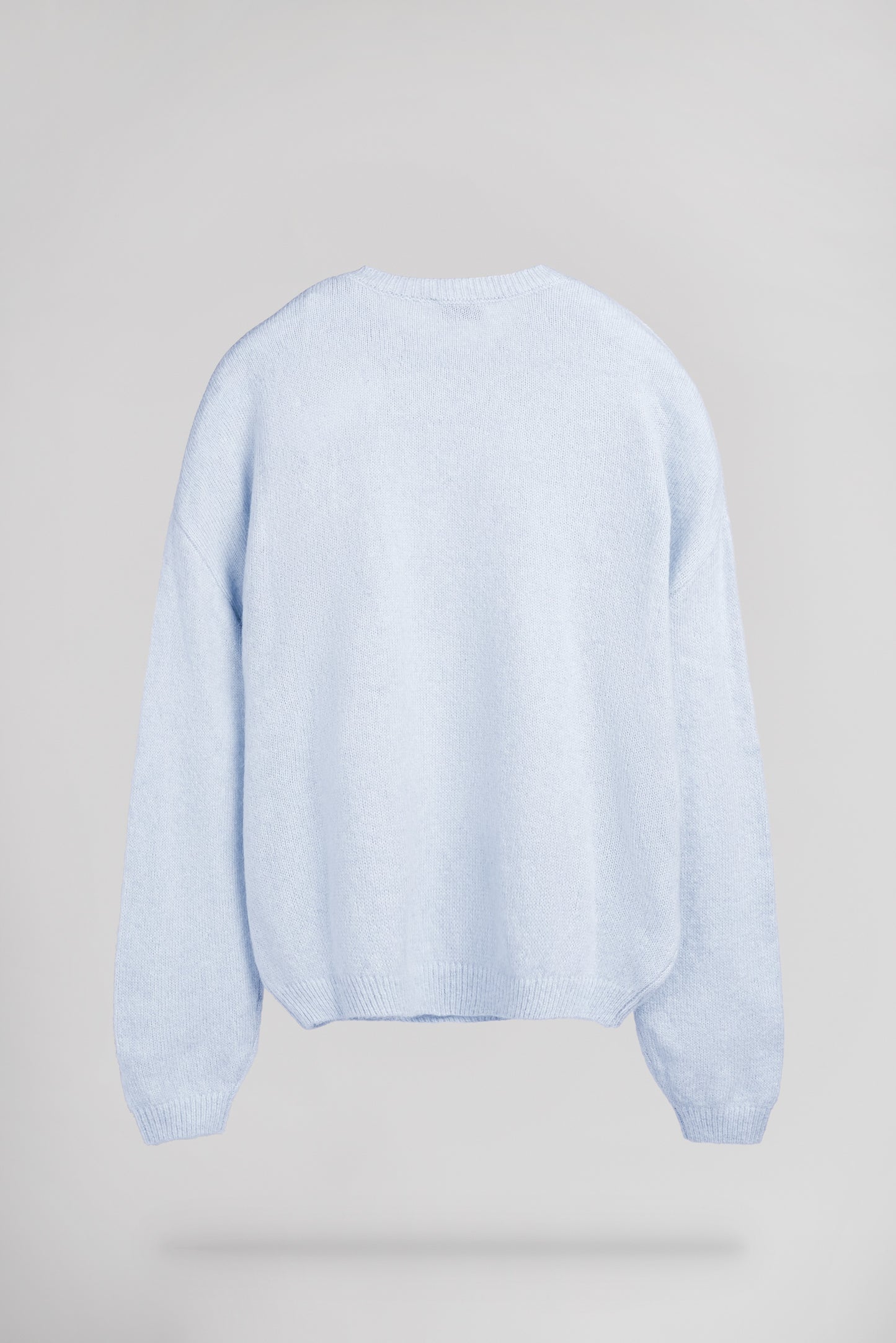 Pull col rond P-KACIE BLEU GLACIER