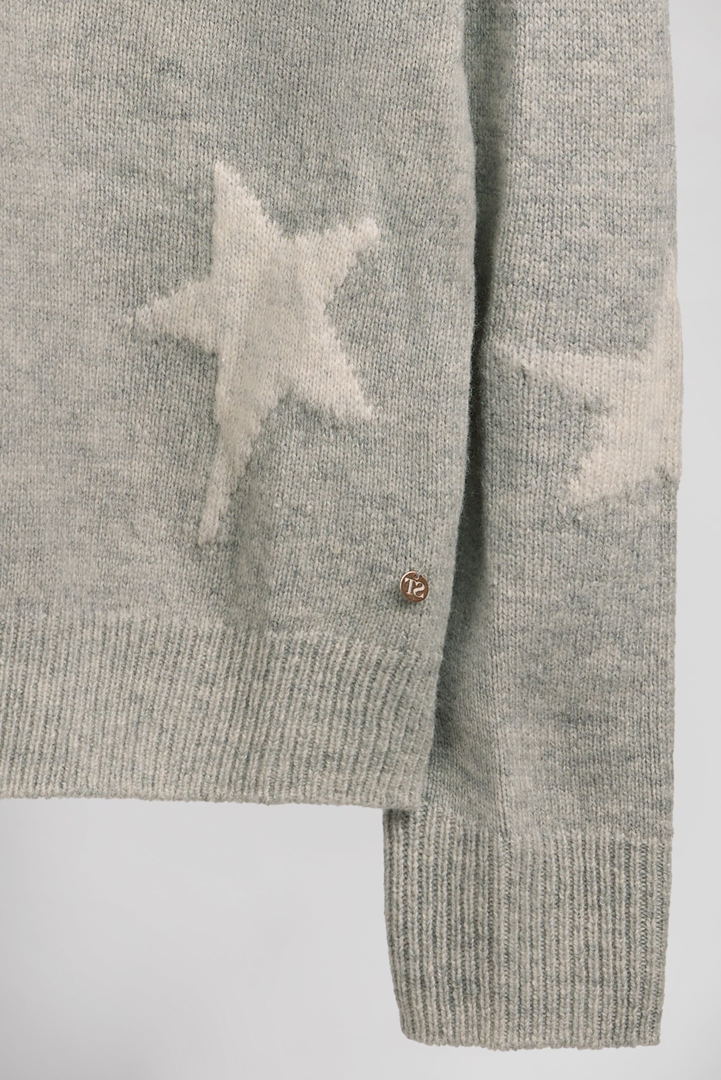 Pull col rond P-NELL GRIS CHINE