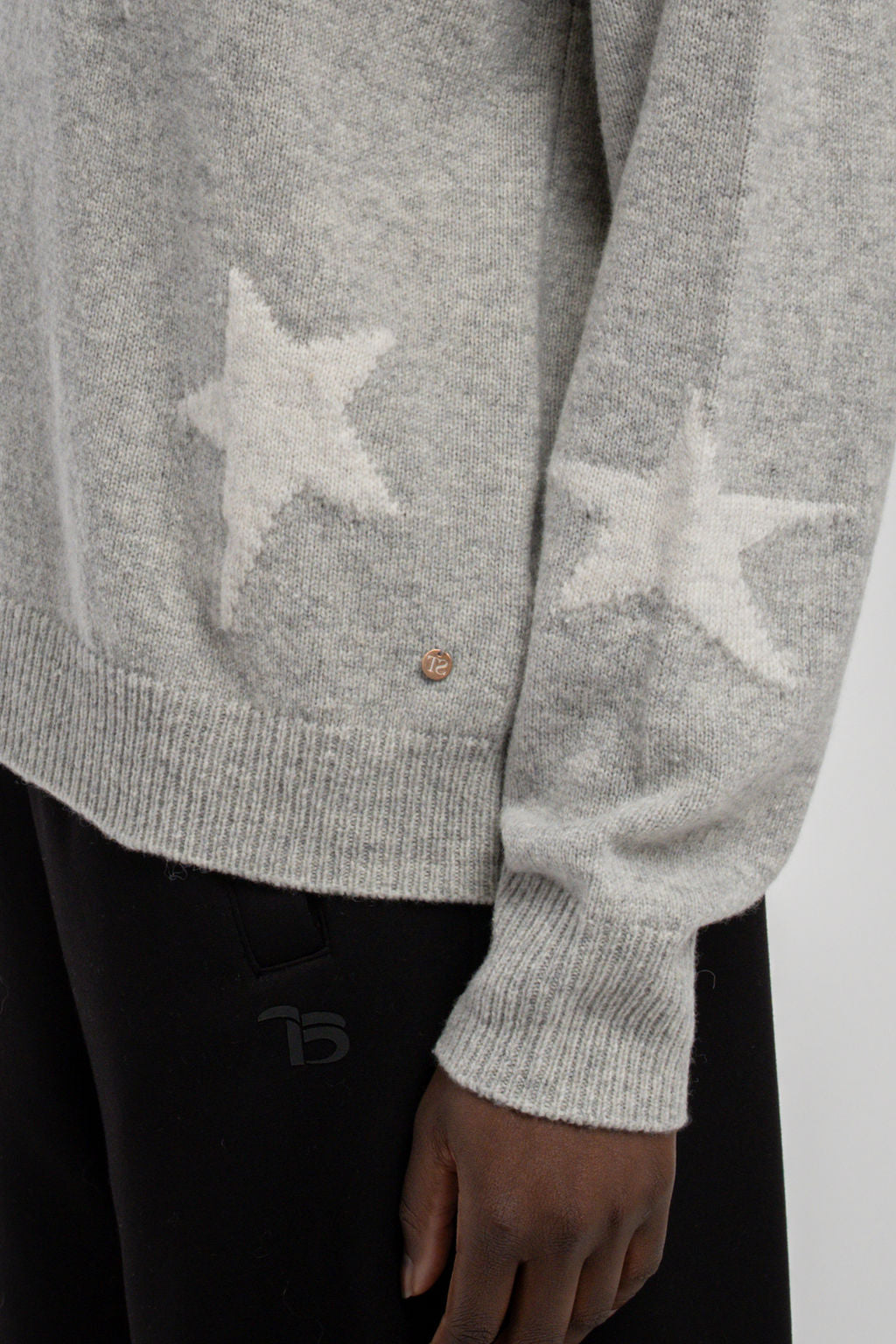 Pull col rond P-NELL GRIS CHINE