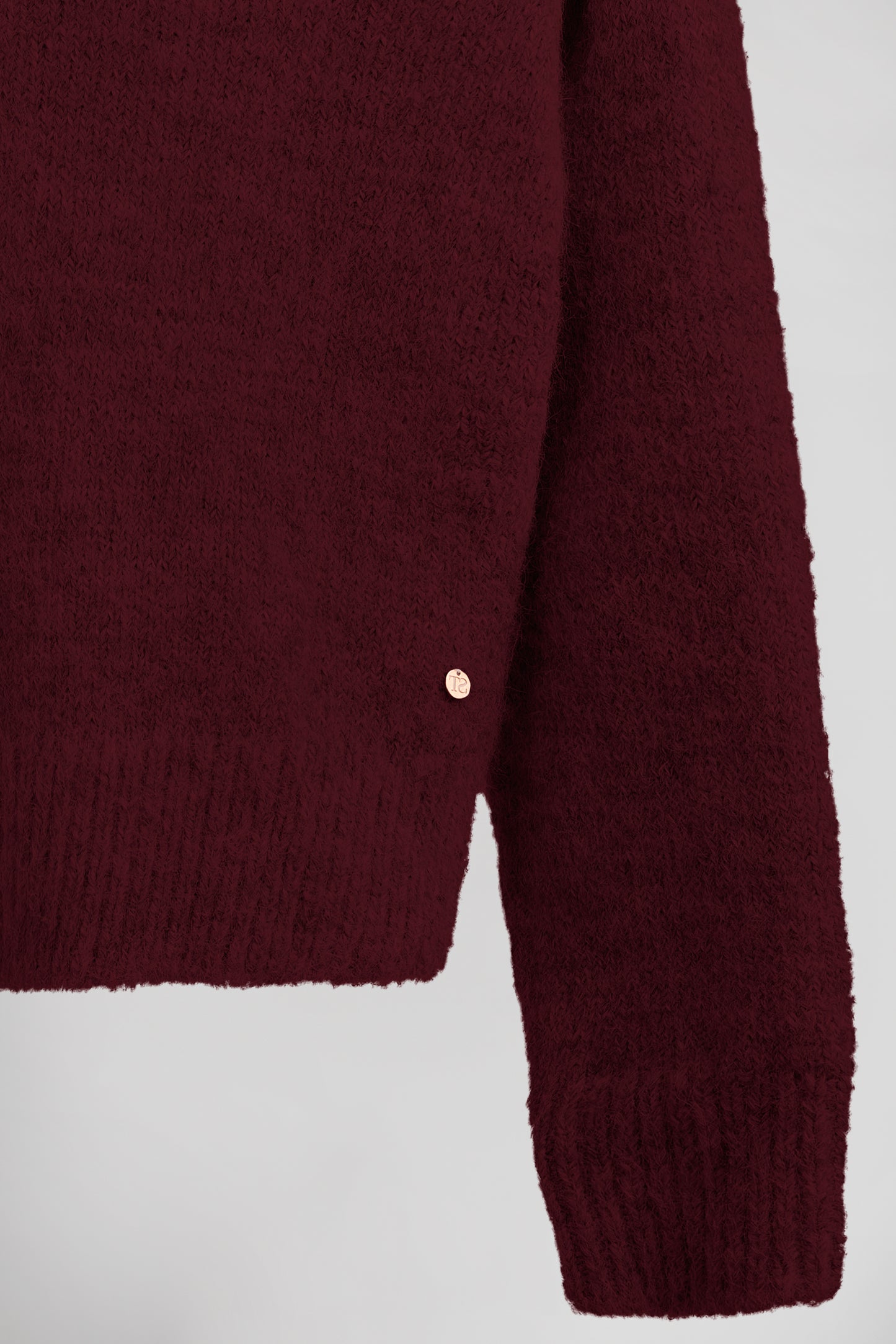 Pull P-KEITH BORDEAUX FONCE