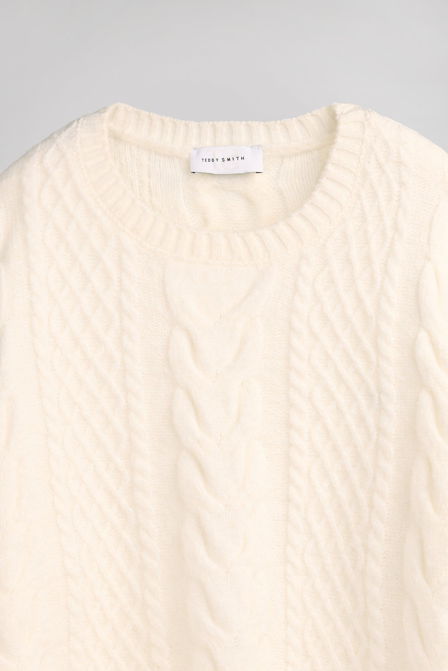 Pull col rond P-NOELIE MIDDLE WHITE