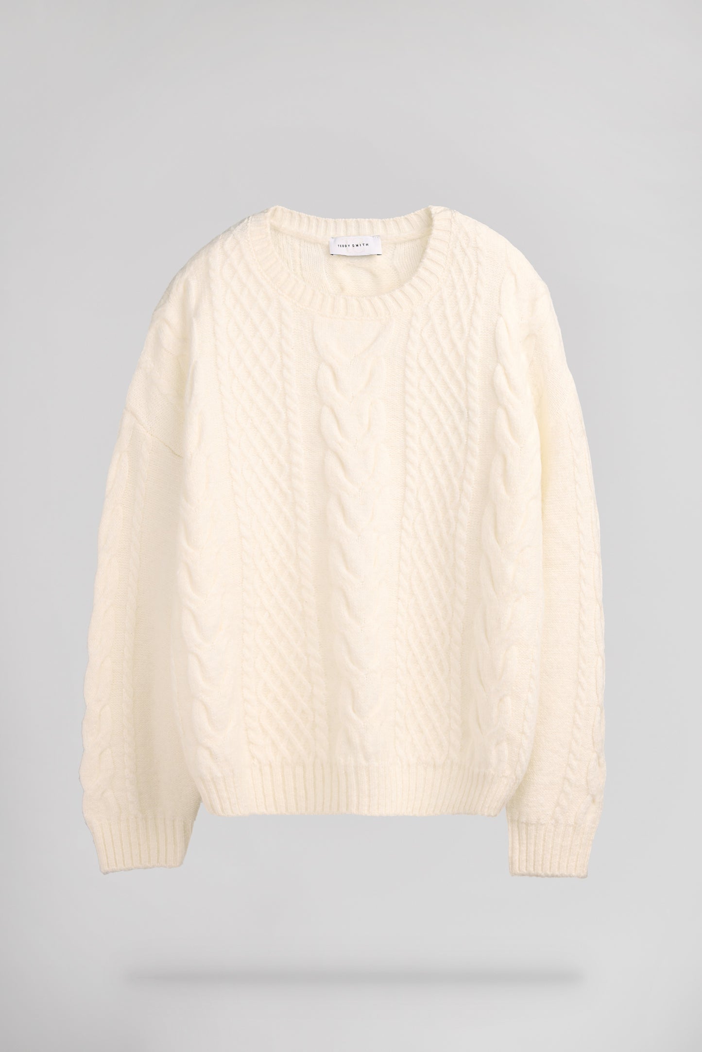 Pull col rond P-NOELIE MIDDLE WHITE