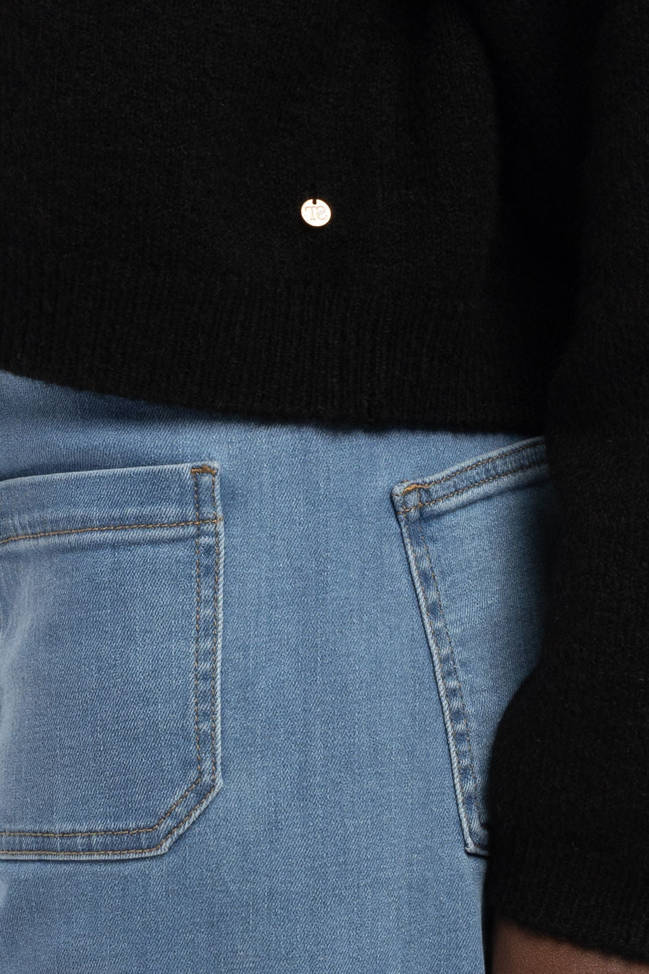 Pull col rond dos nu P-LEANNE NOIR