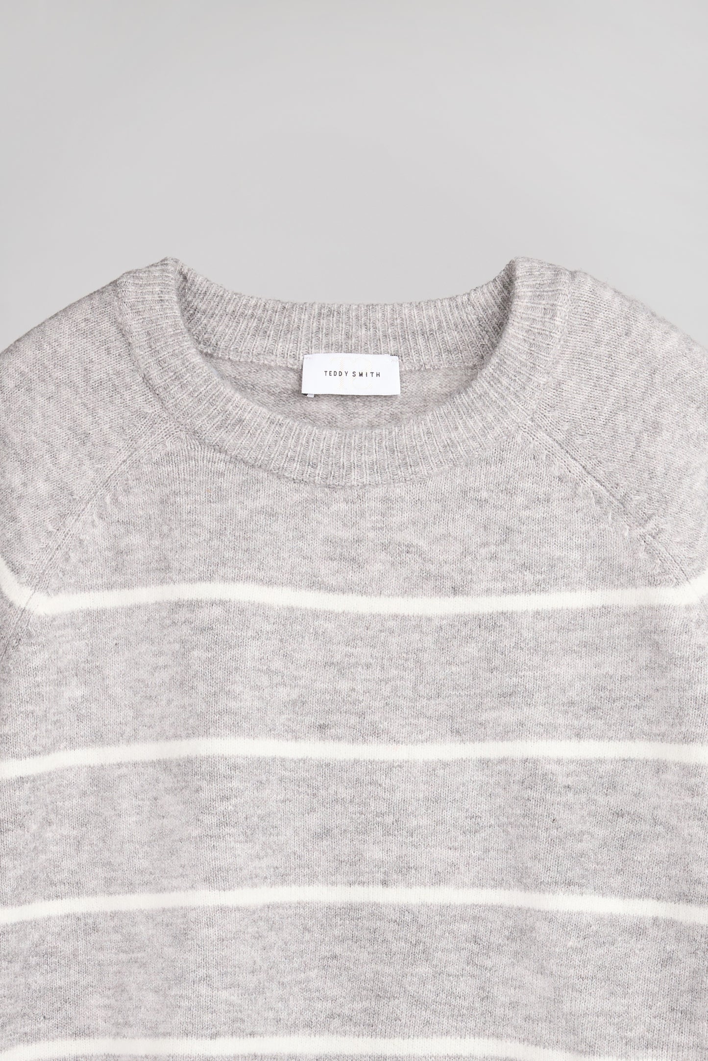 Pull col rond P-LALI GRIS CHINE