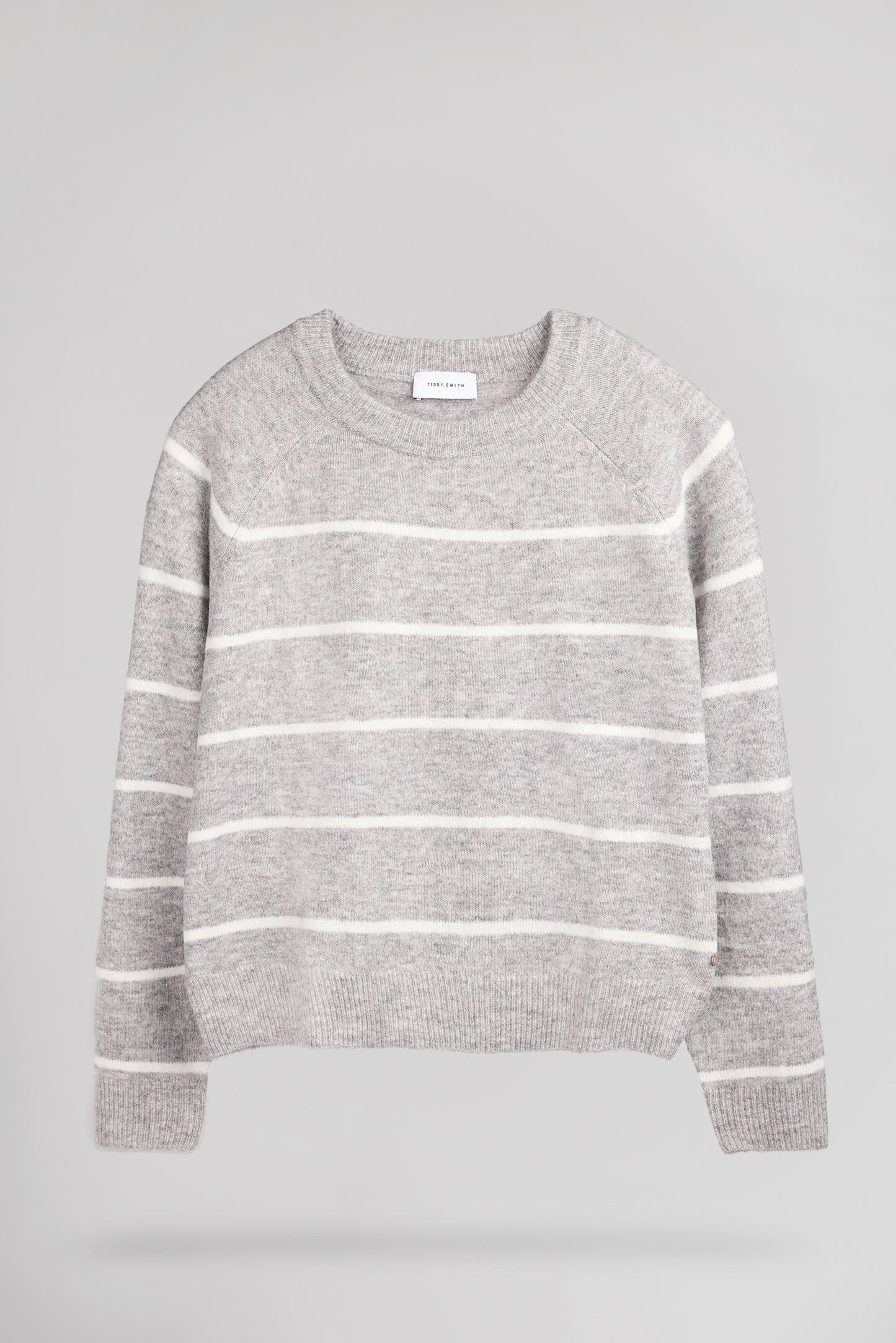 Pull col rond P-LALI GRIS CHINE