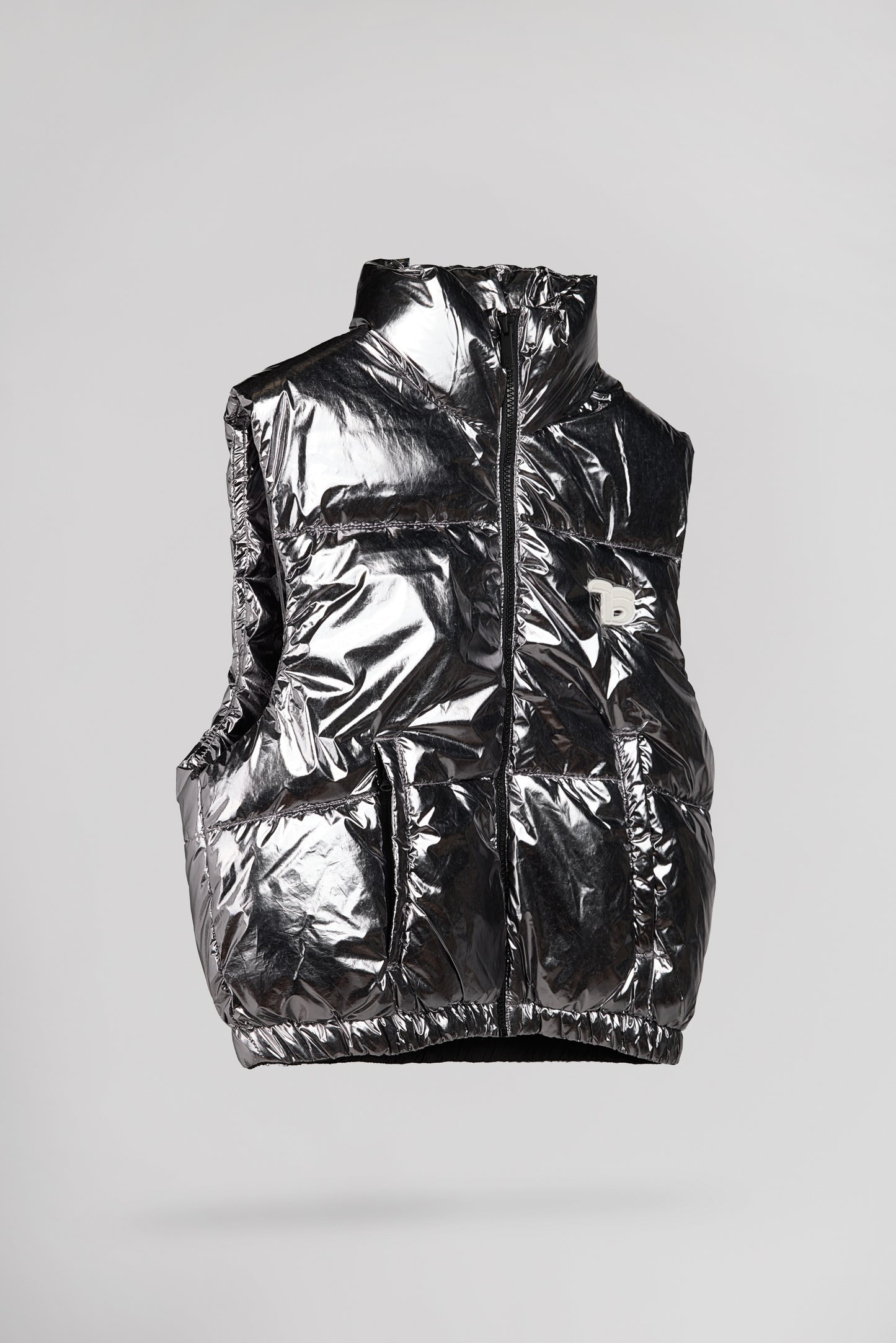 Doudoune courte sans manches B-GIGI SILVER