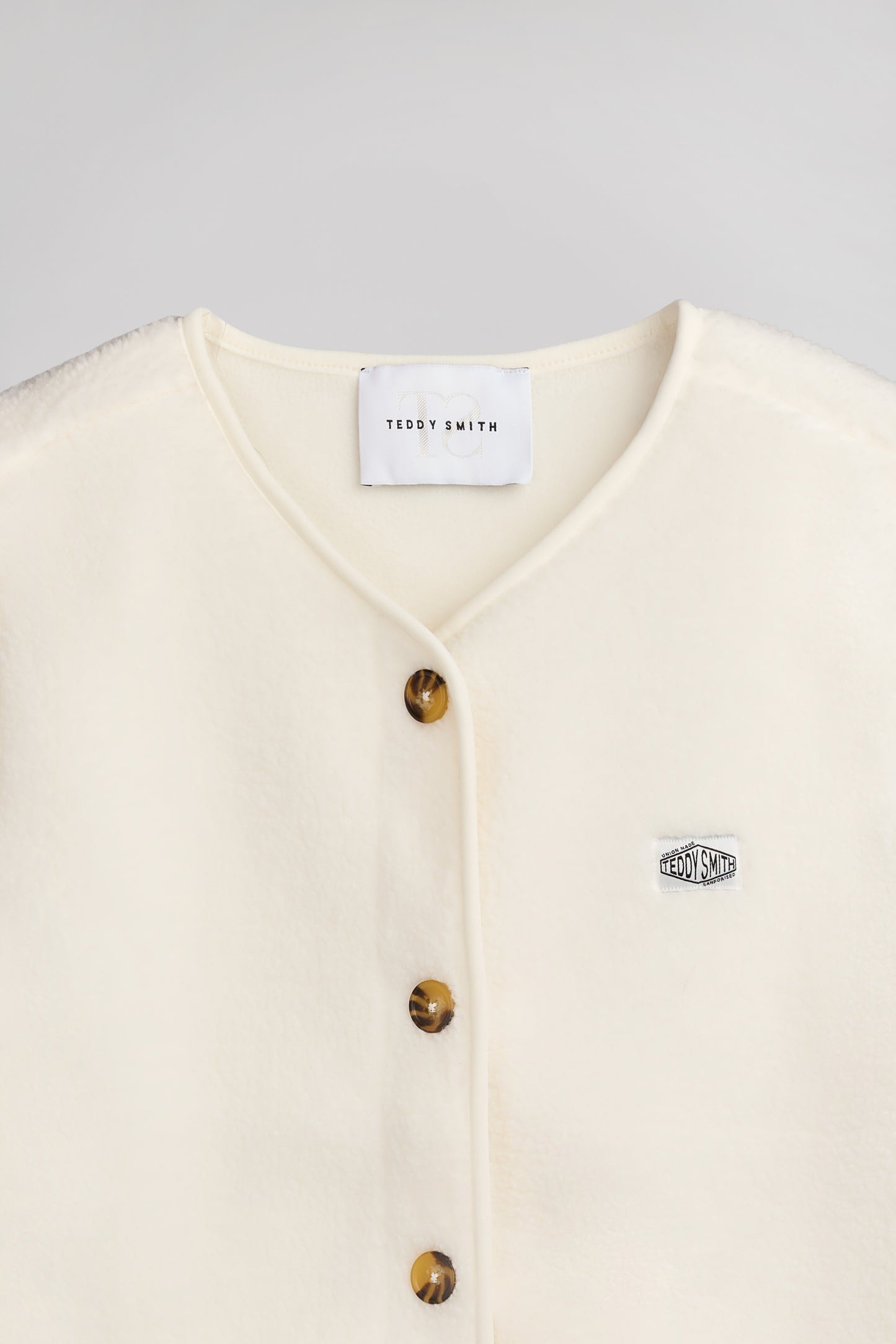 Blouson sans manches B-SHERPA MIDDLE WHITE