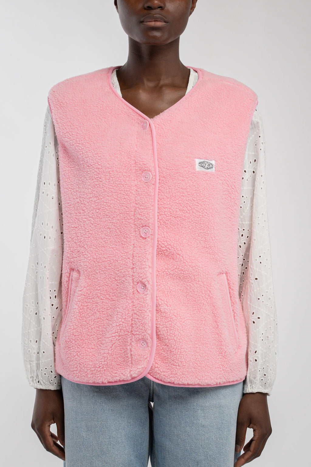 Blouson sans manches B-SHERPA BUBBLE PINK