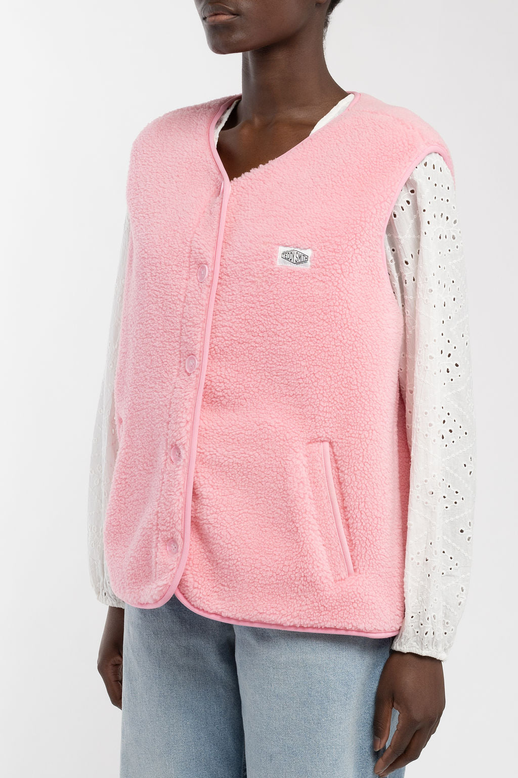Blouson sans manches B-SHERPA BUBBLE PINK