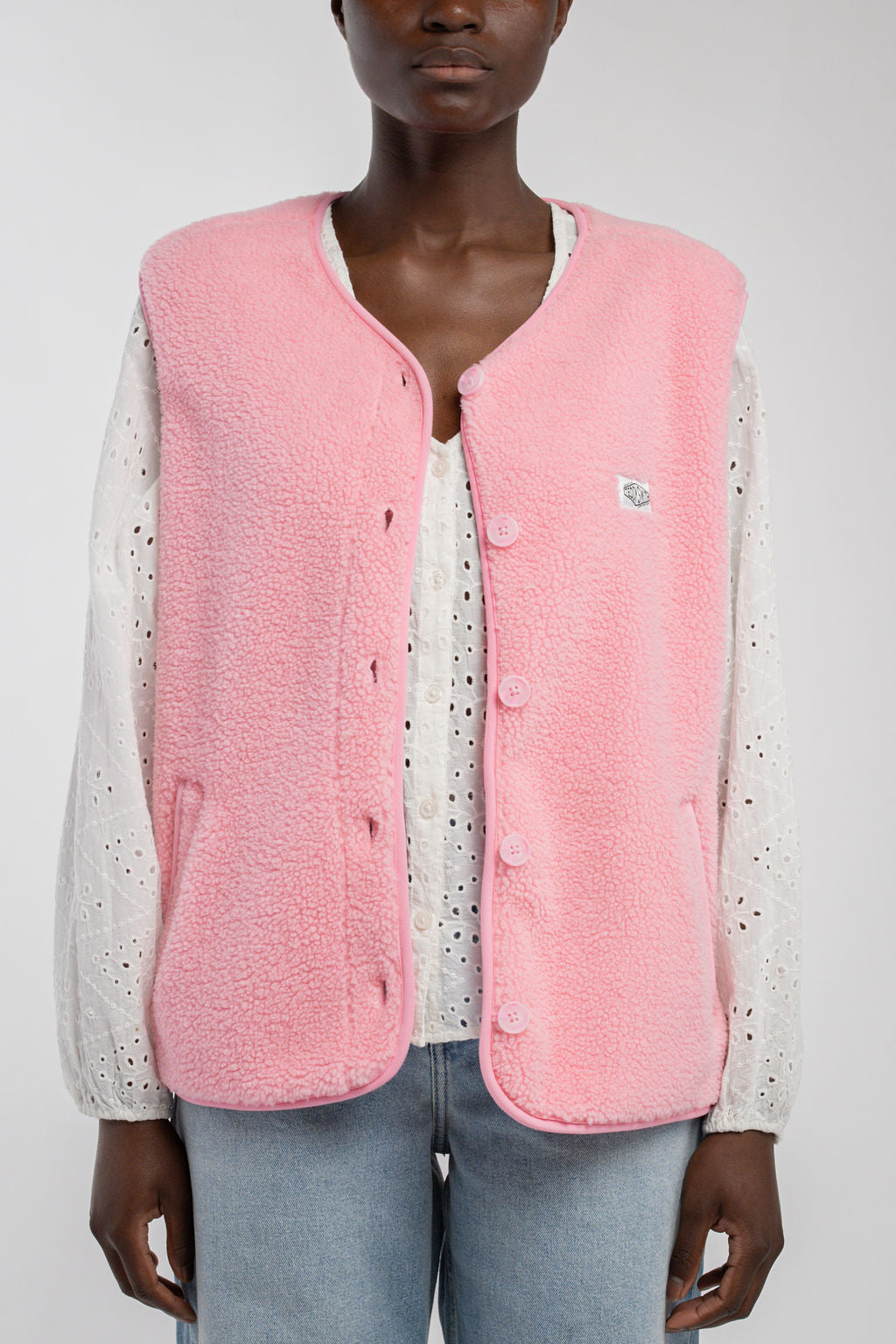 Blouson sans manches B-SHERPA BUBBLE PINK