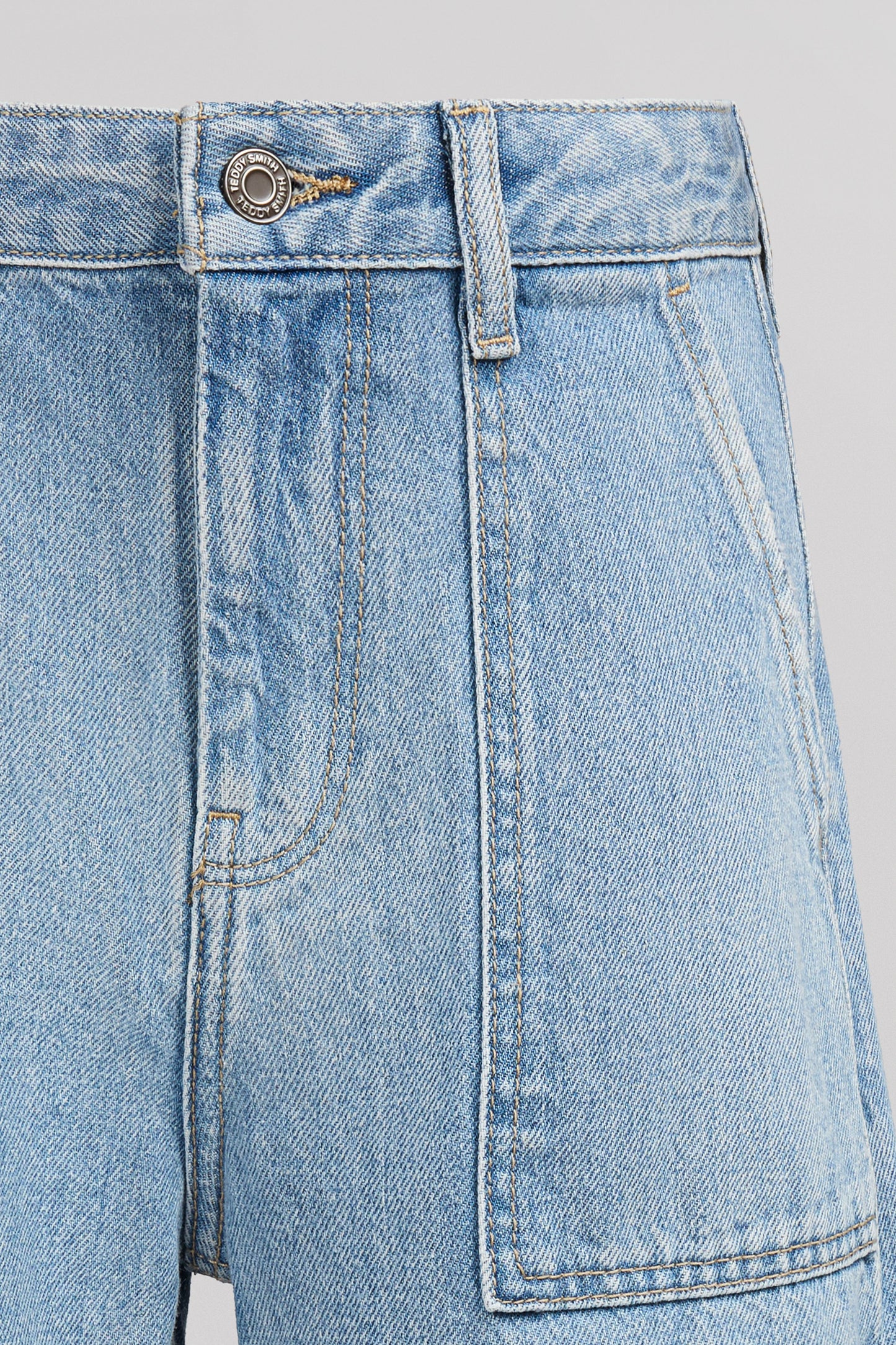 Jean large P-ELECTRA WORK FRIPP/INDIGO CLAIR