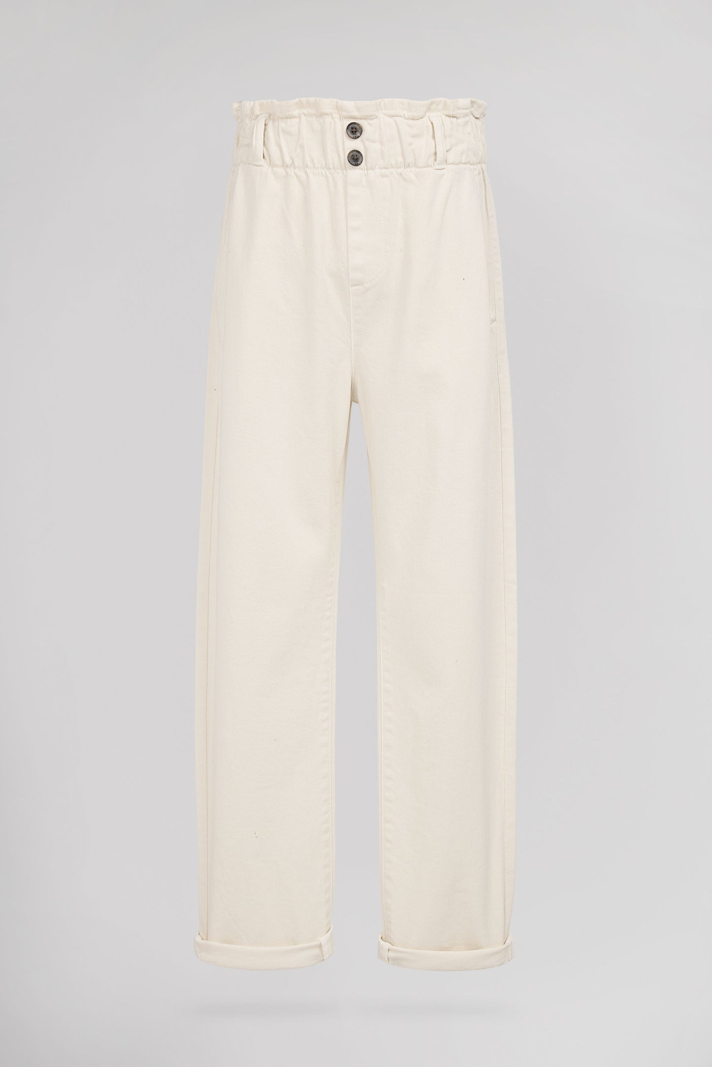 Pantalon P-PAPERBAG JR MIDDLE WHITE