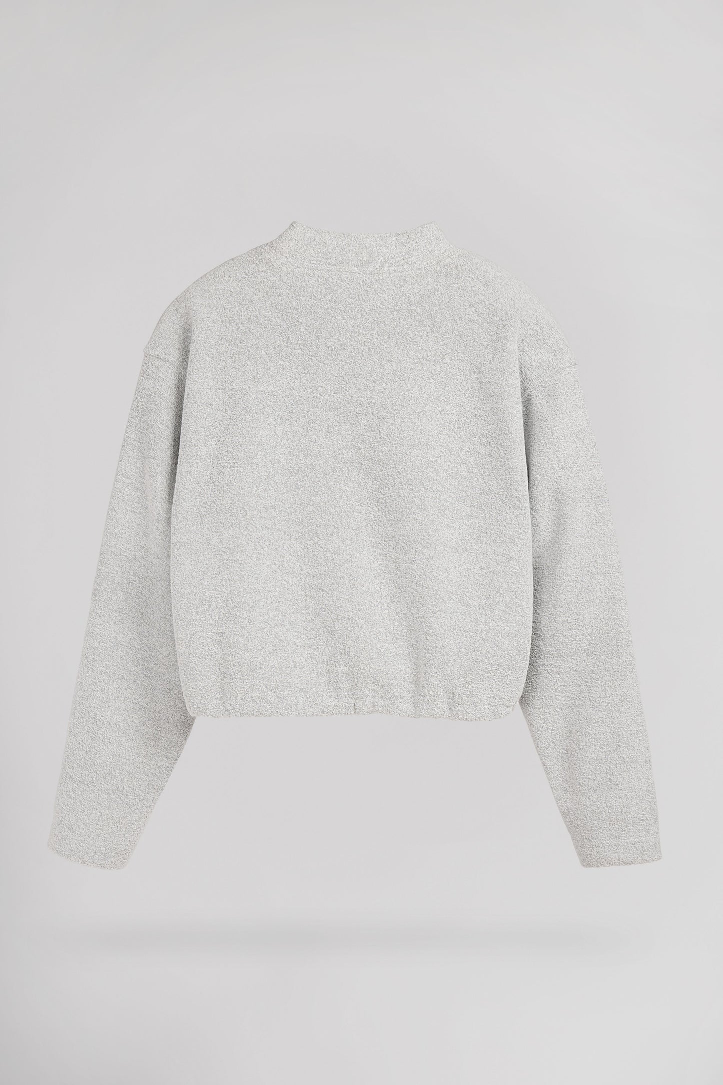 Sweat court col montant S-ODY JR GRIS CHINE