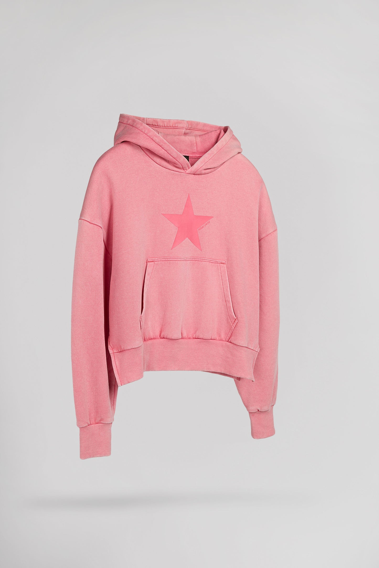 Sweat à capuche S-WASH STAR JR PUNCHY PINK