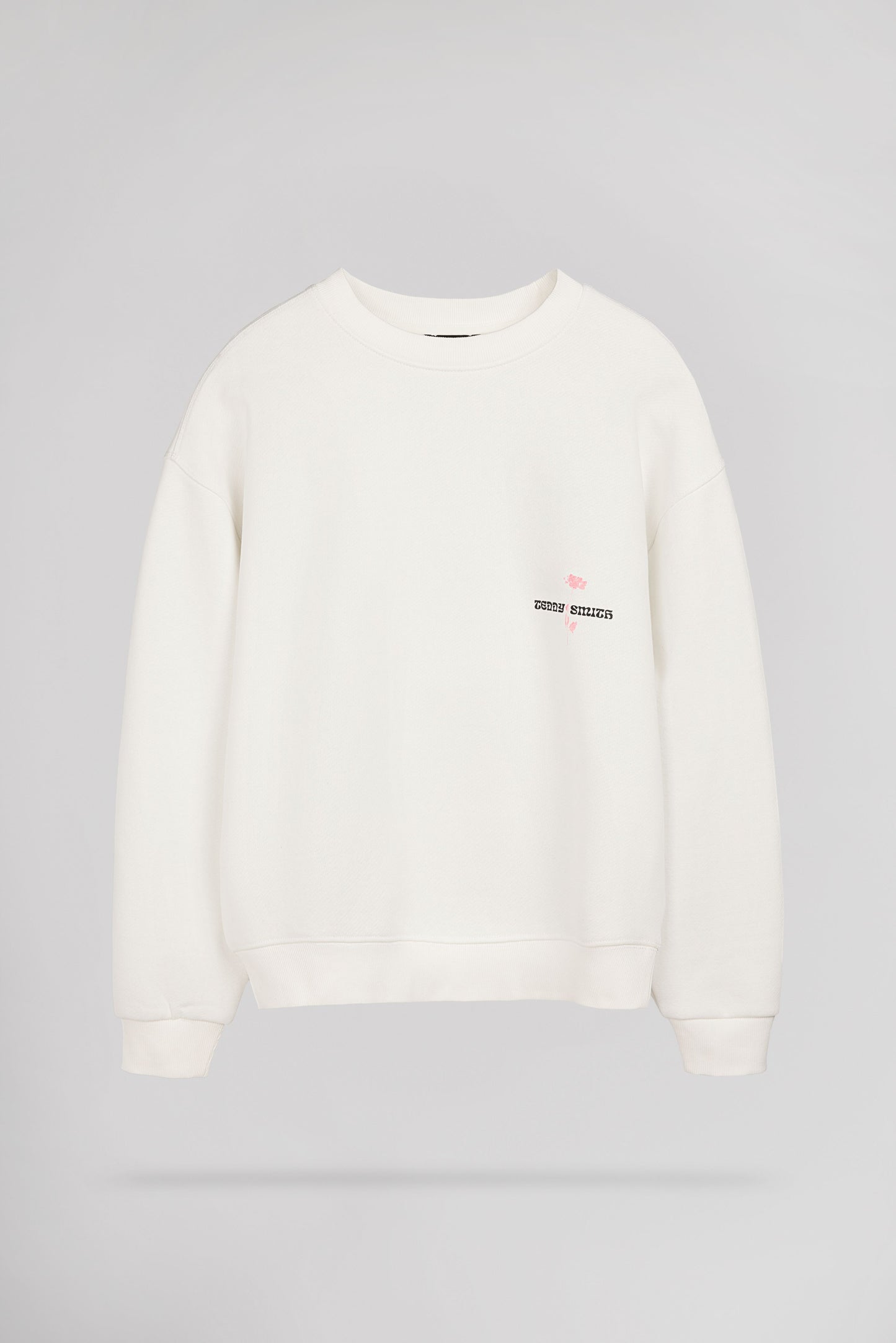 Sweat S-FLOWER JR MIDDLE WHITE
