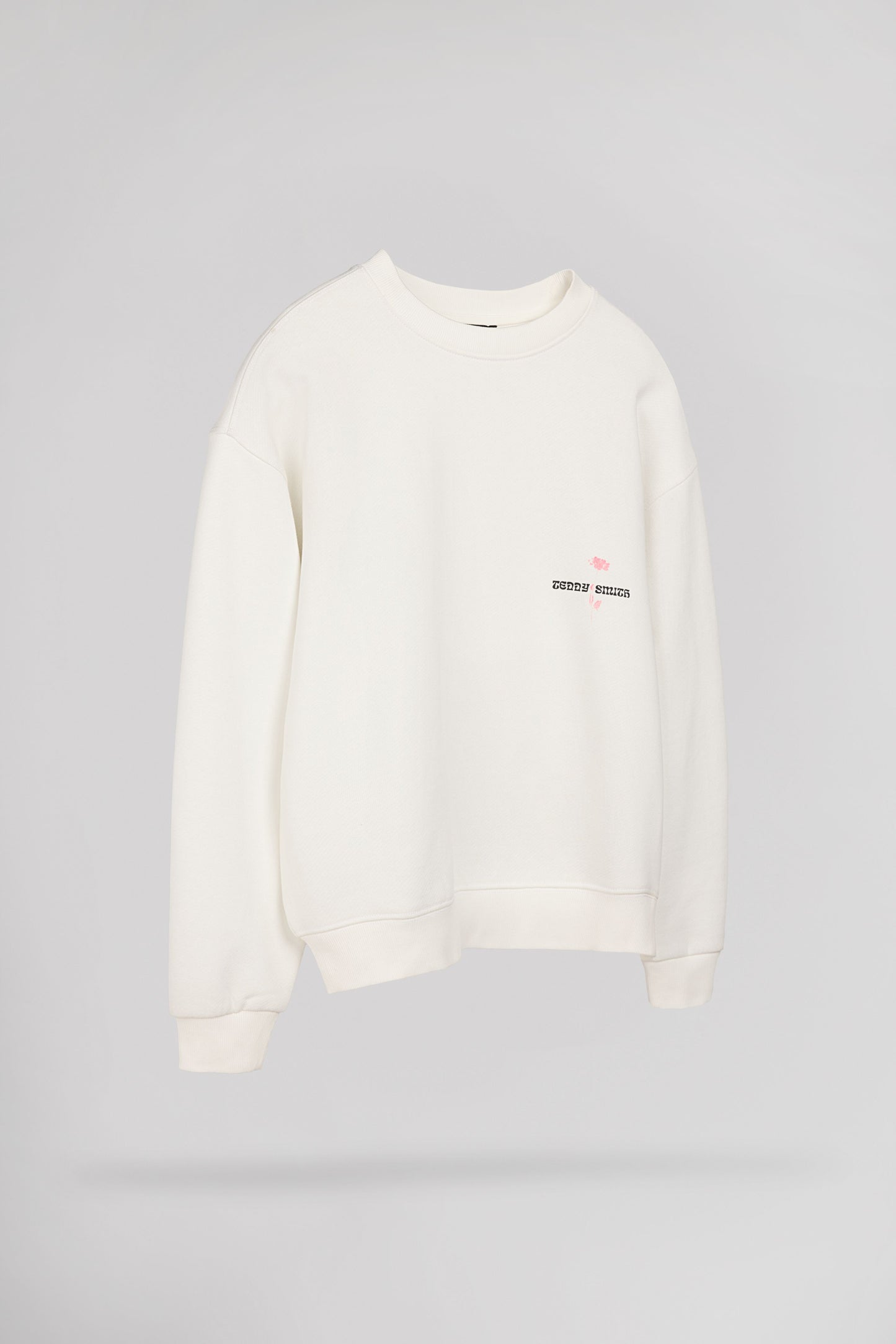 Sweat S-FLOWER JR MIDDLE WHITE