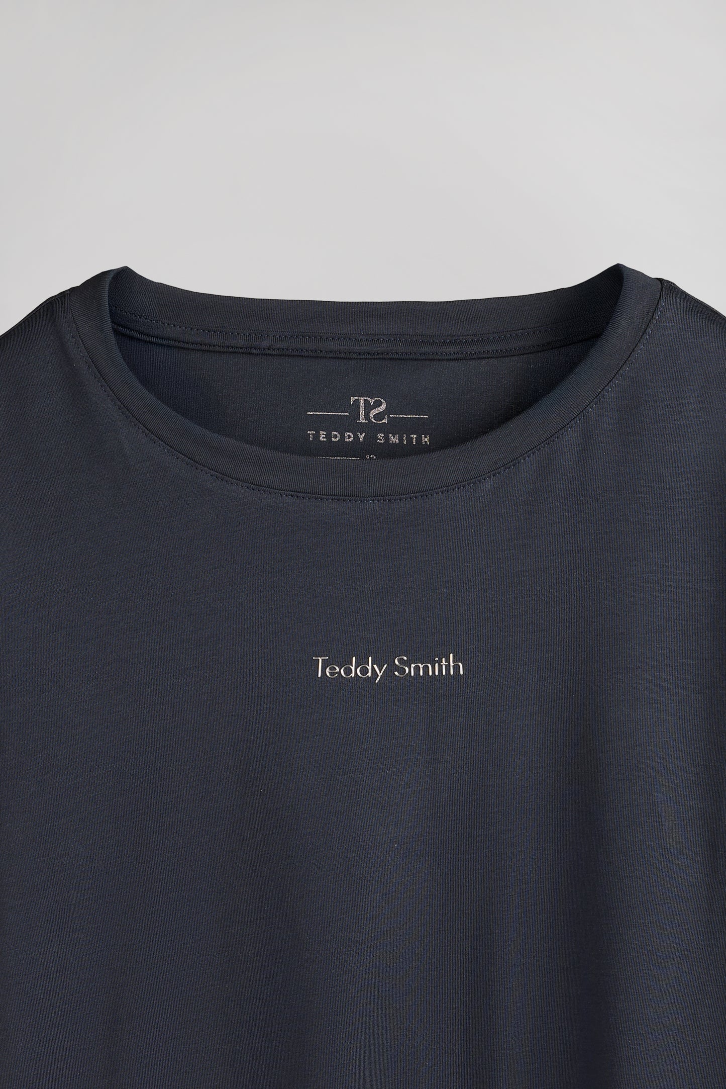 T-shirt ajusté col rond T-RIBELLE MC JR DARK NAVY