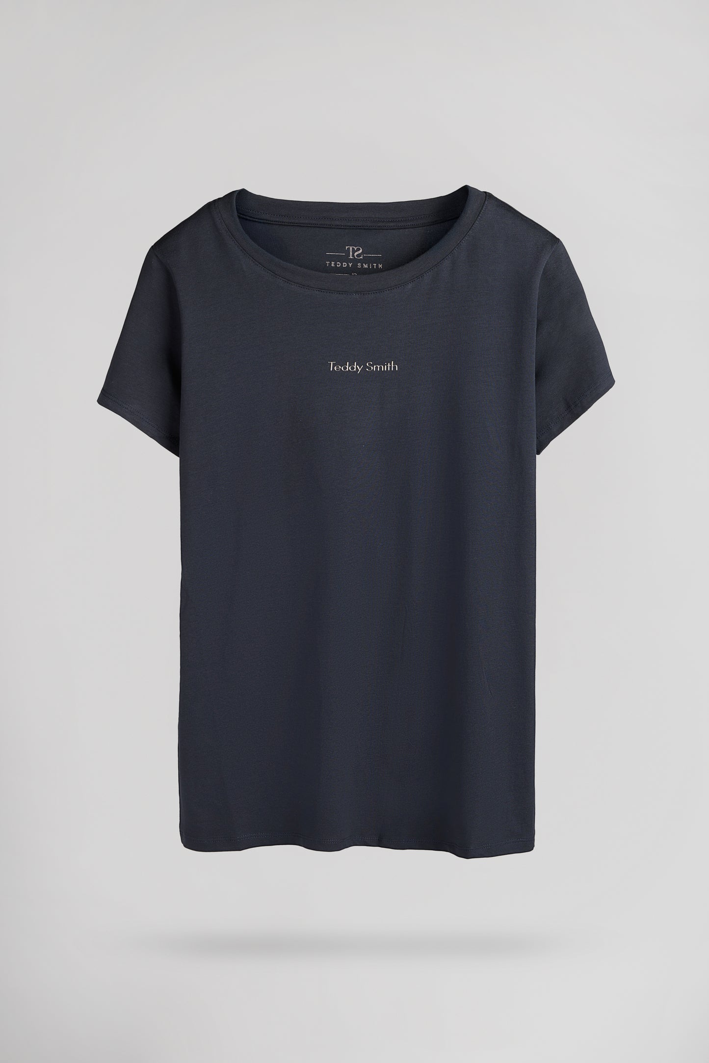 T-shirt ajusté col rond T-RIBELLE MC JR DARK NAVY