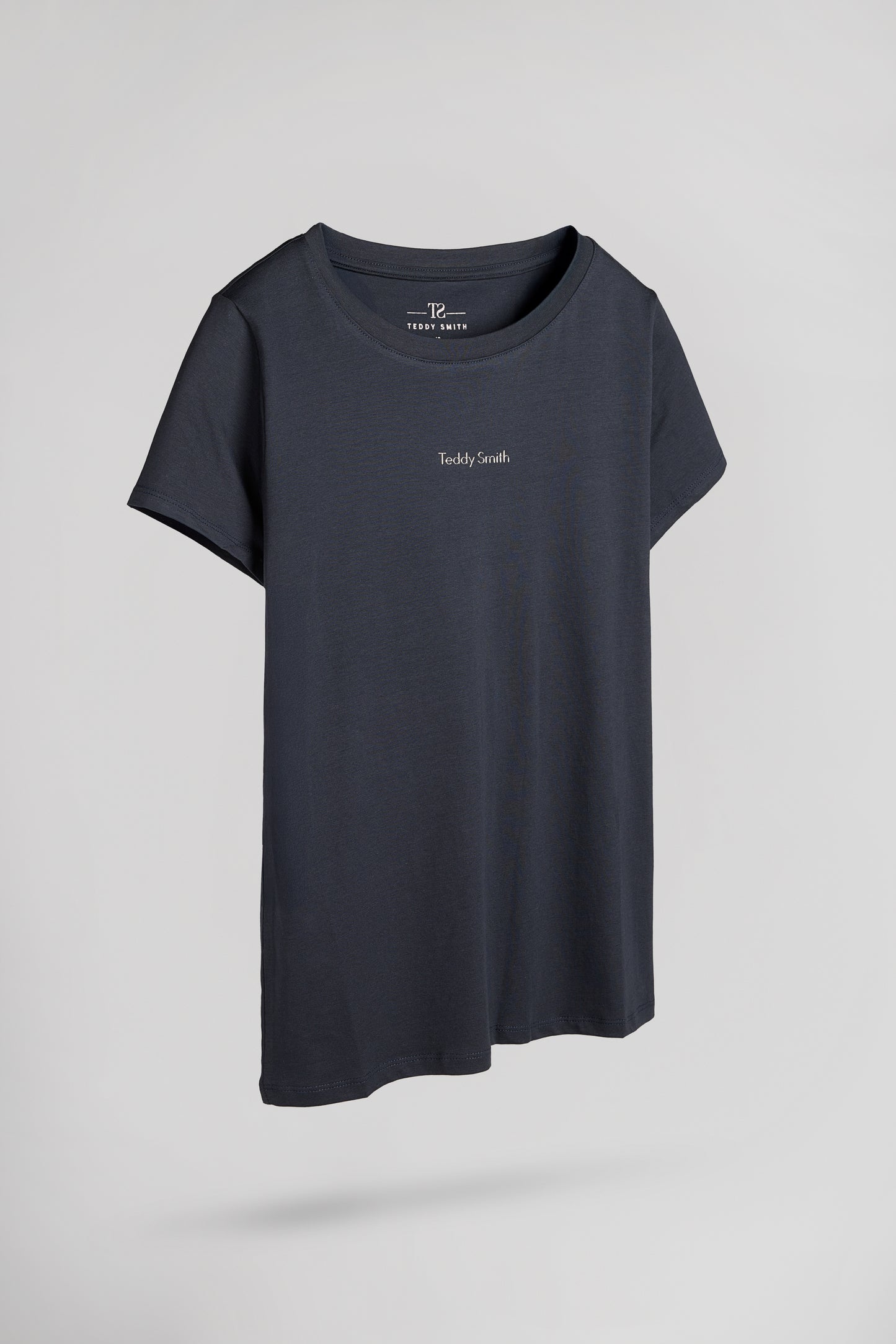 T-shirt ajusté col rond T-RIBELLE MC JR DARK NAVY