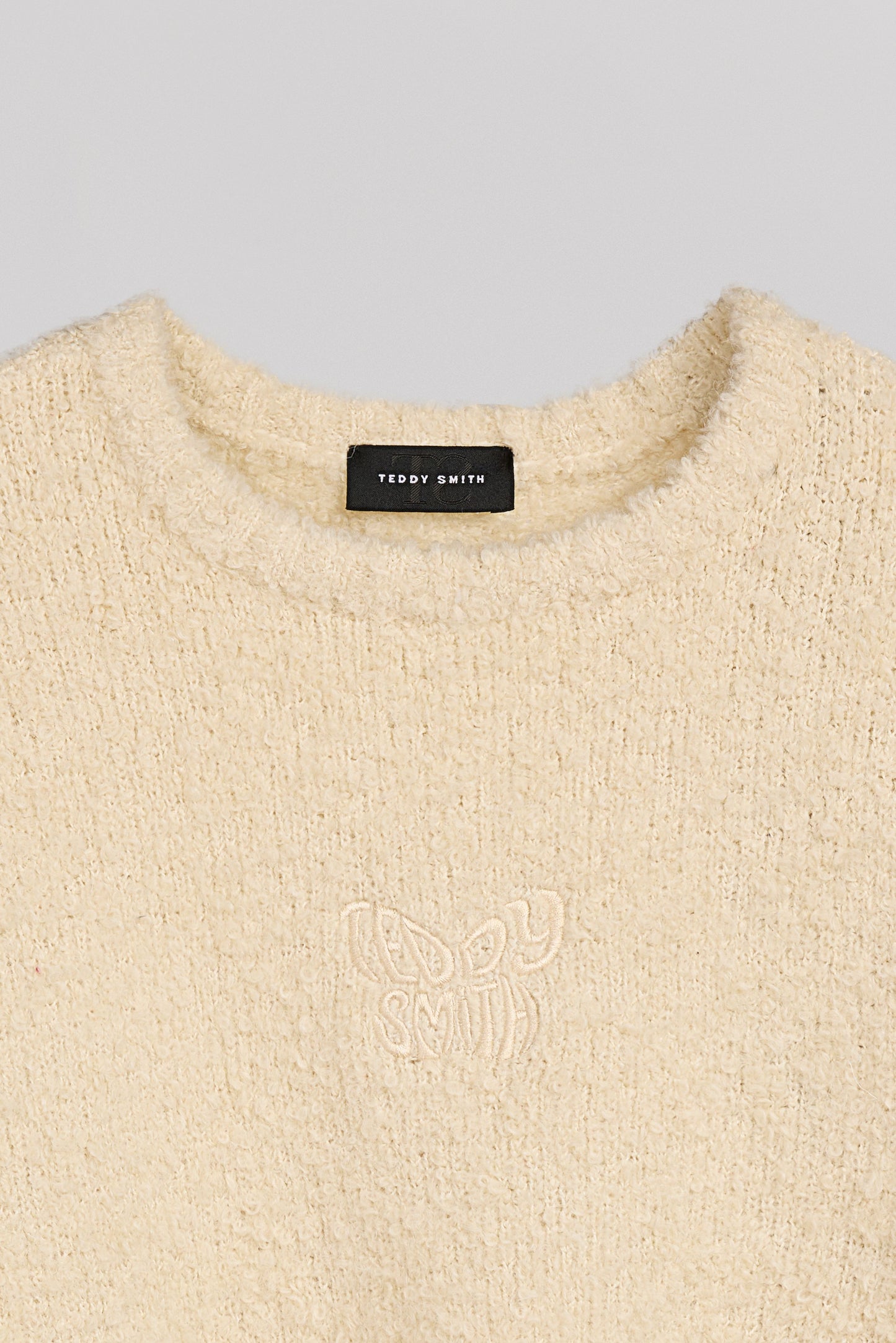Pull P-BOUCLETTE JR BEIGE CLAIR