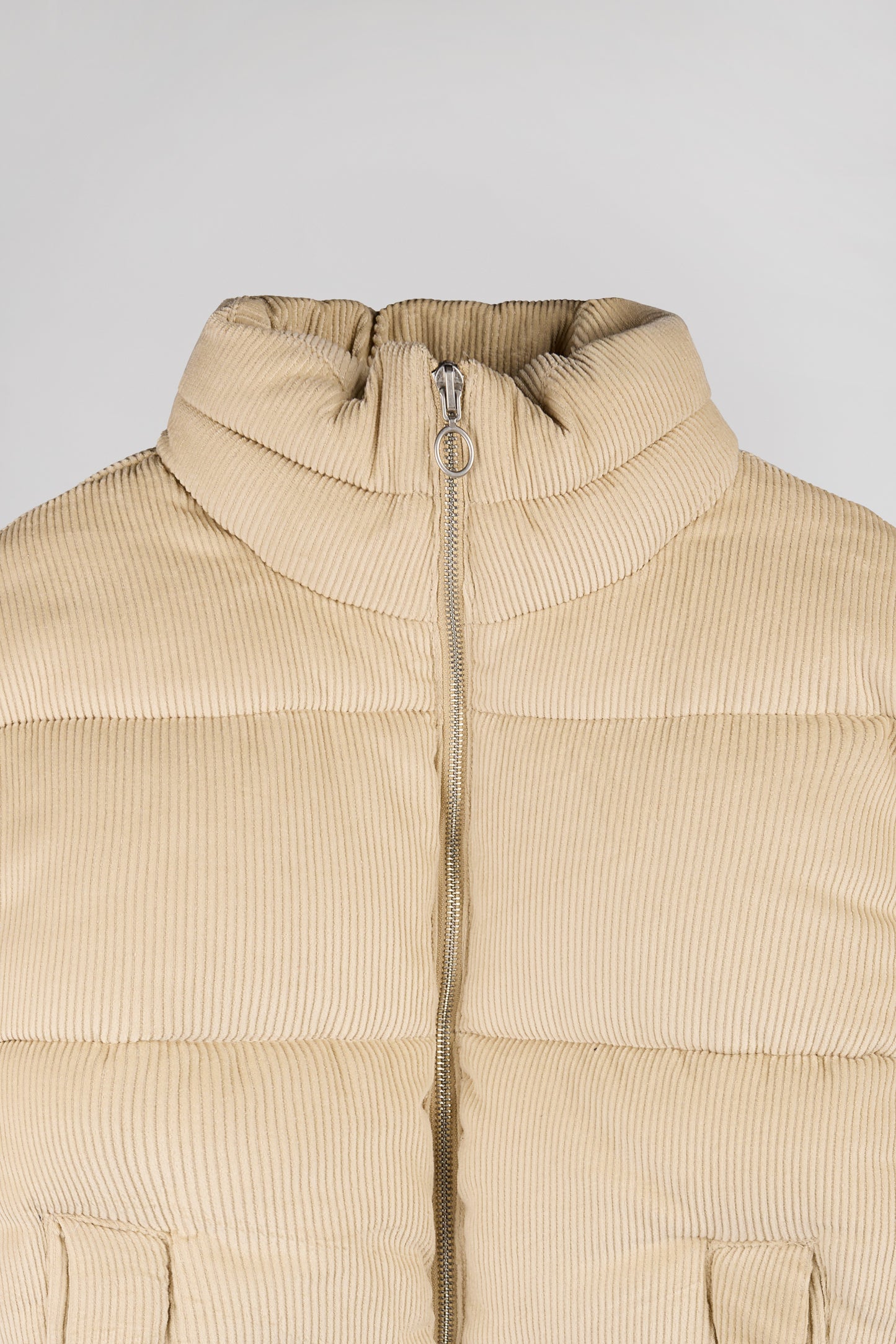 Blouson ajusté velours col montant B-ELLA JR BEIGE CLAIR