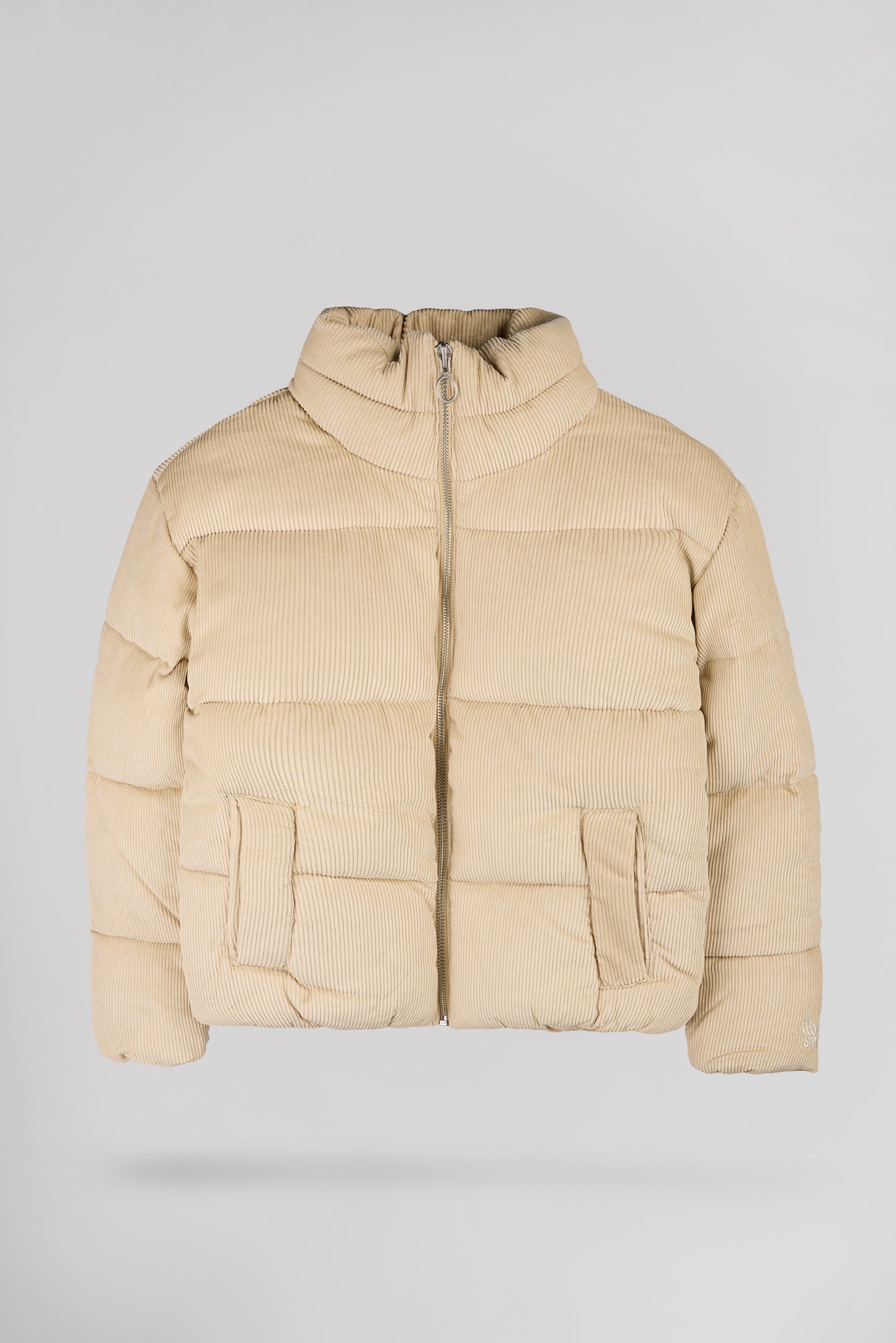 Blouson ajusté velours col montant B-ELLA JR BEIGE CLAIR
