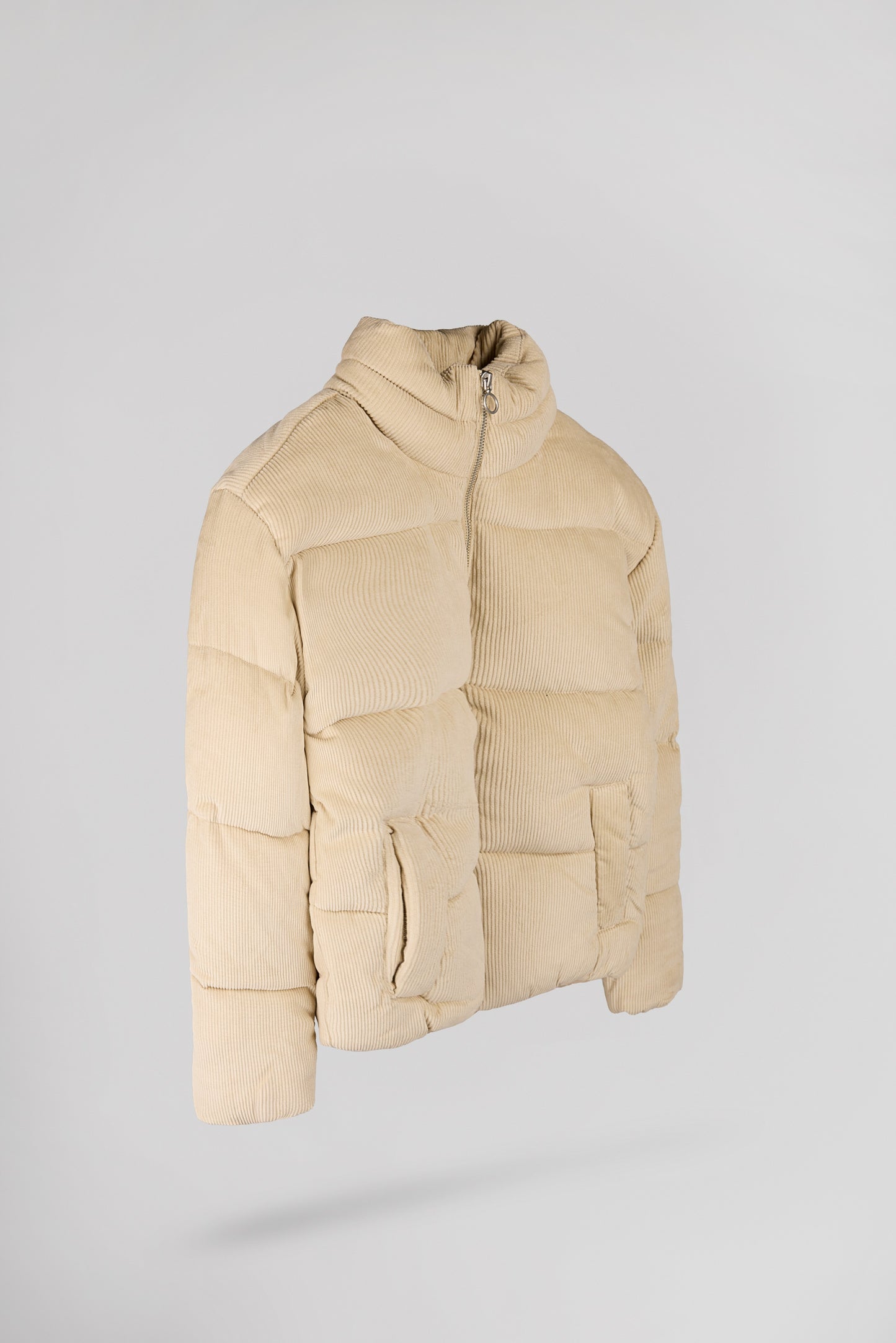 Blouson ajusté velours col montant B-ELLA JR BEIGE CLAIR
