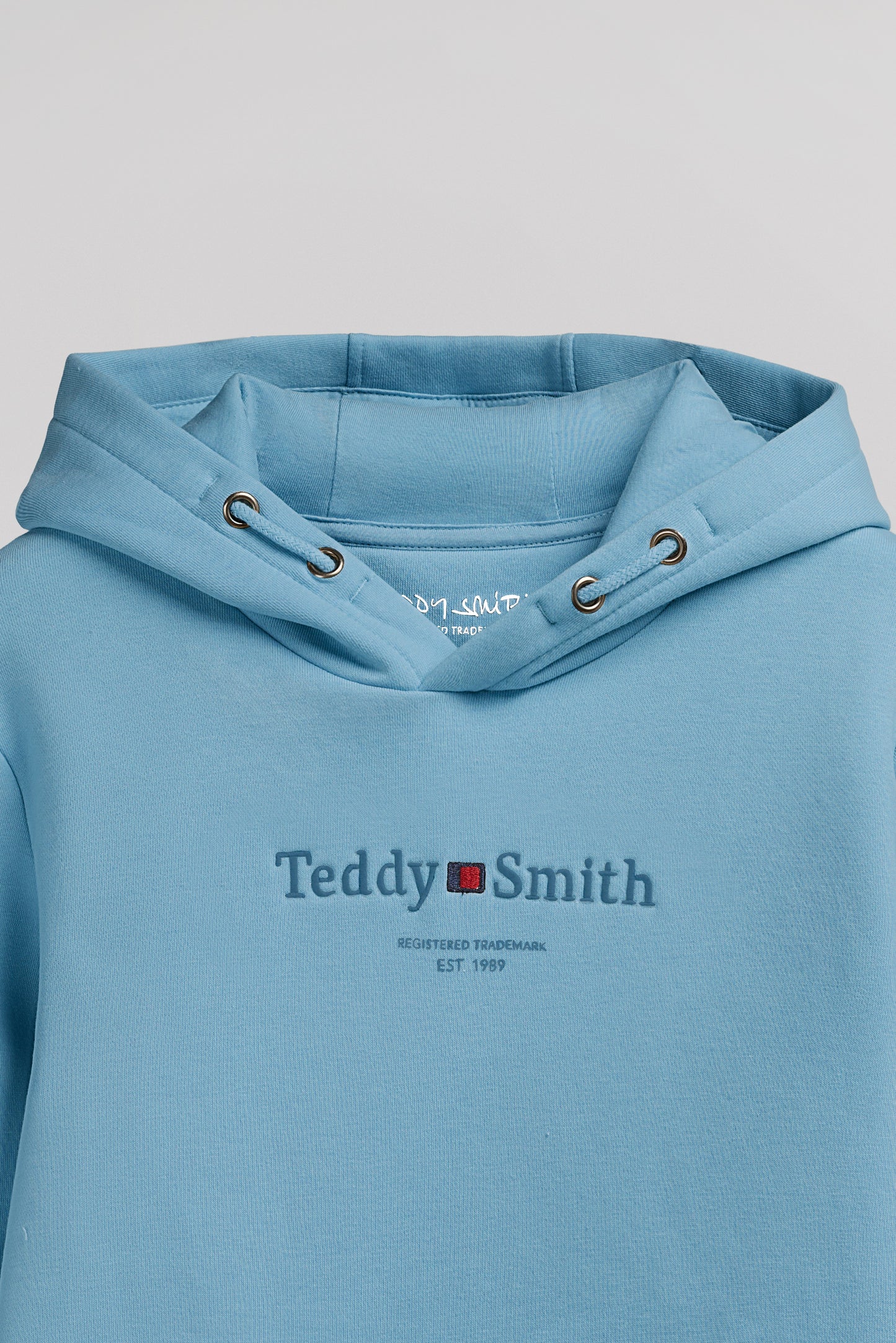 Sweat à capuche S-JIM HOODY JR BLEU GRIS