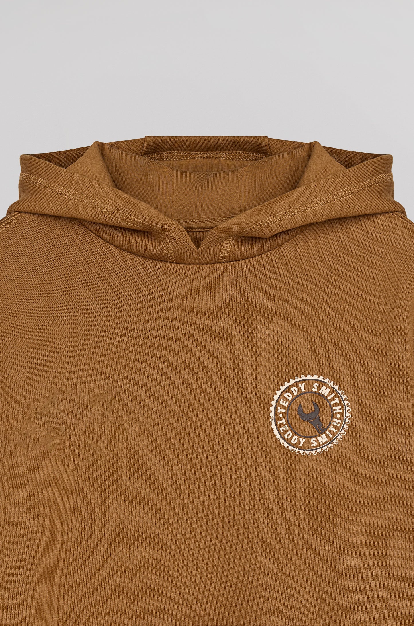 Sweat à capuche S-DOUBLE HOODY JR CARAMEL
