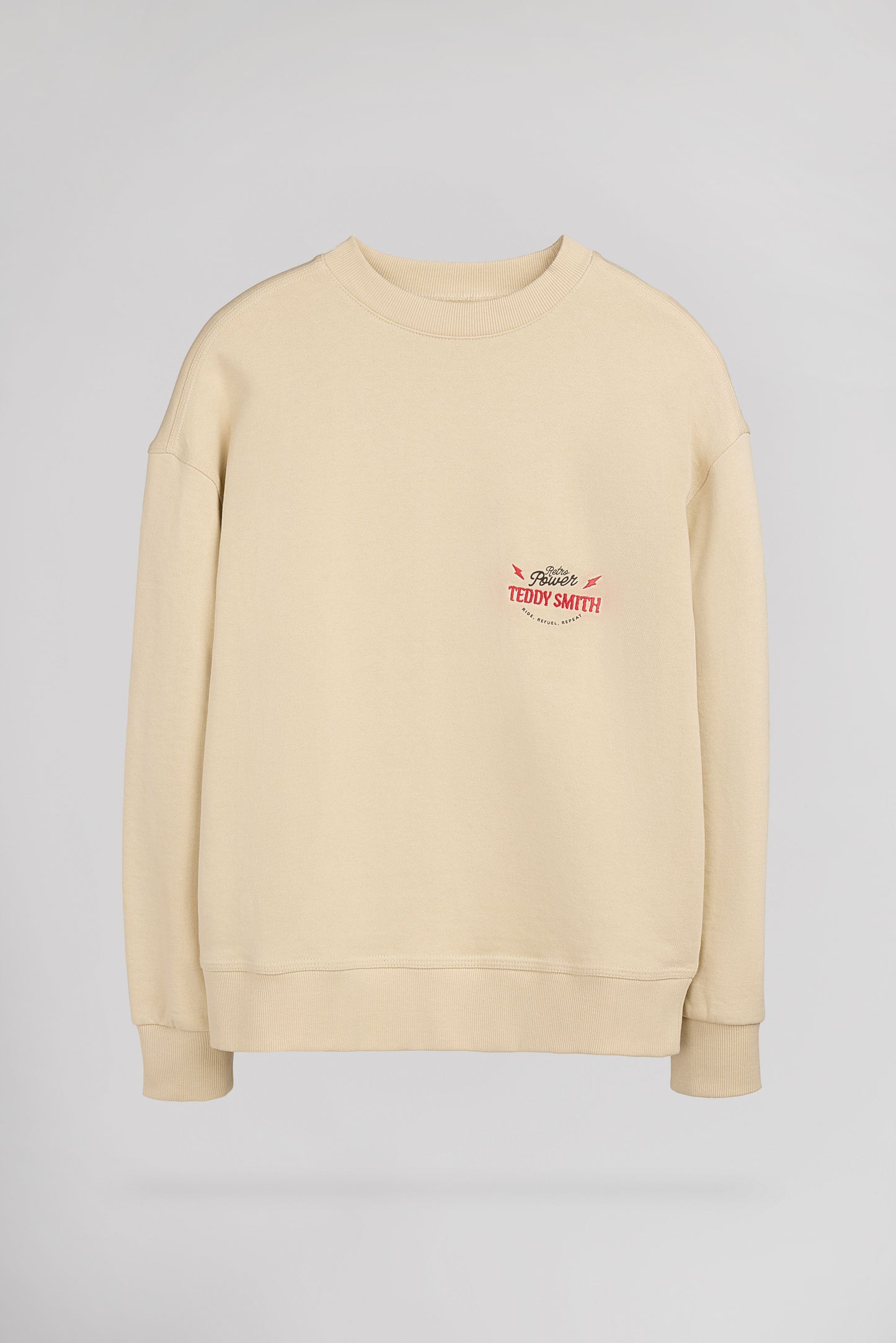 Sweat col rond S-ASHA RC JR BEIGE CLAIR