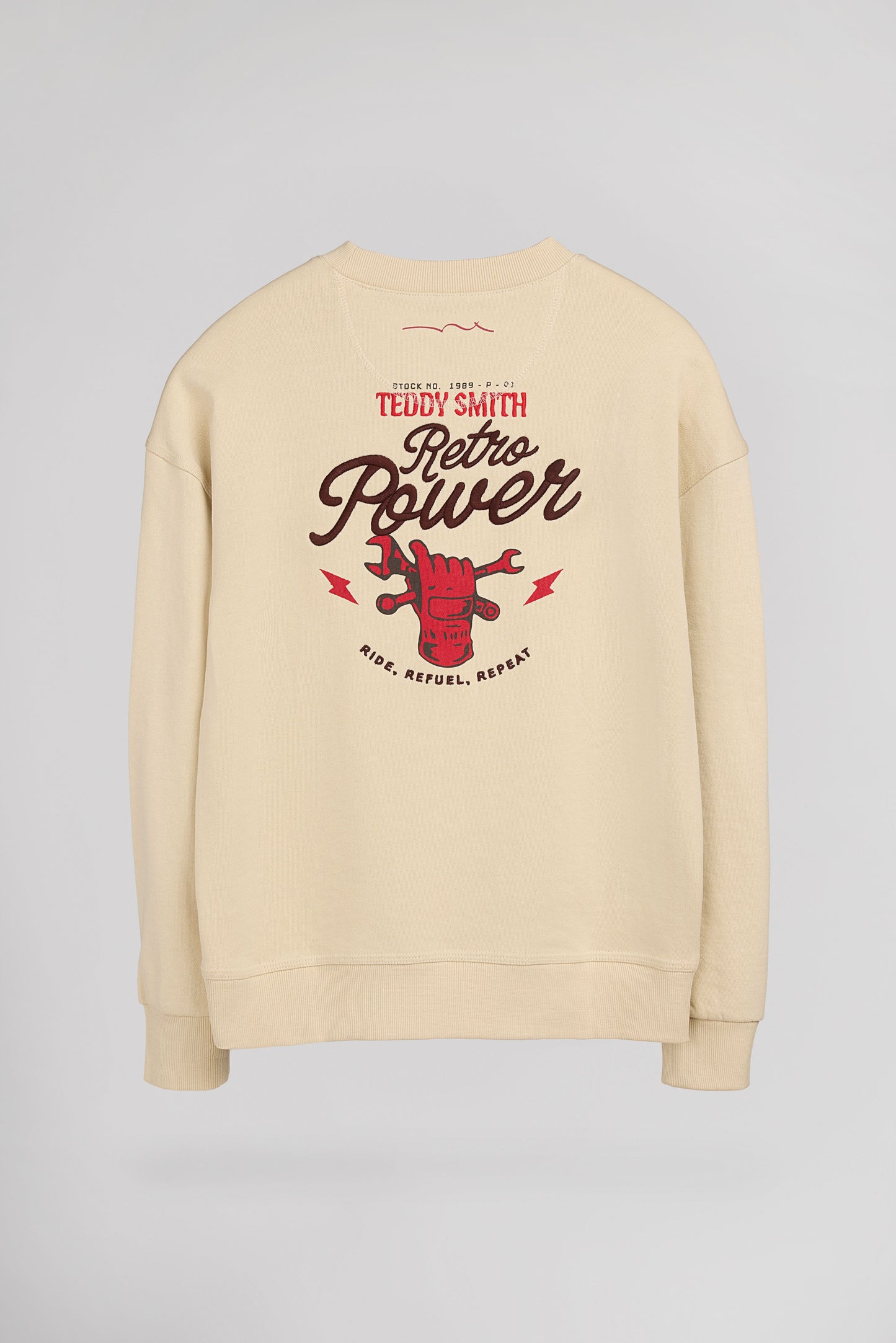 Sweat col rond S-ASHA RC JR BEIGE CLAIR
