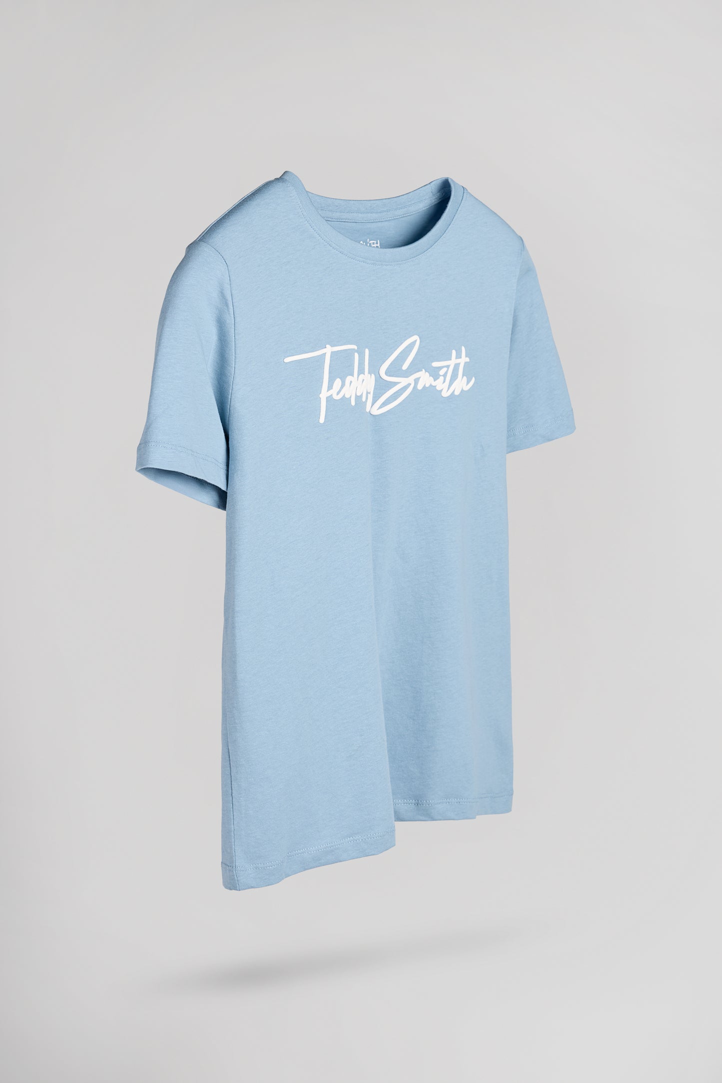T-shirt T-EVAN MC JR BLEU GRIS