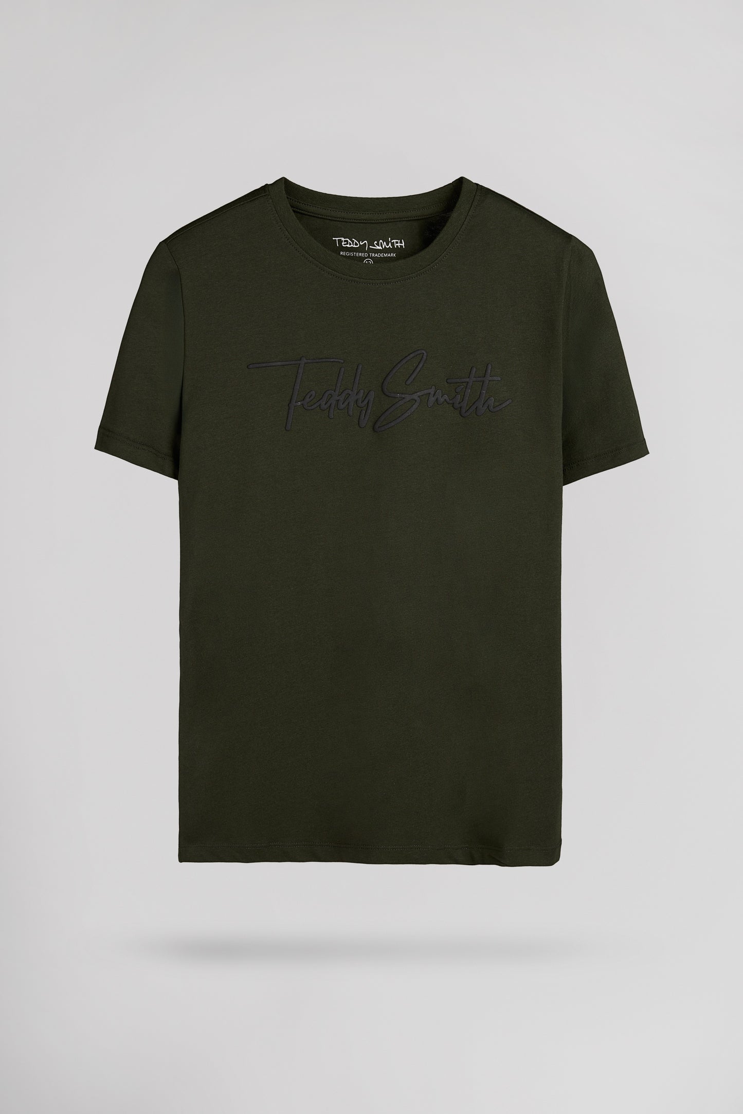 T-shirt col rond T-EVAN MC JR DEEP KAKI