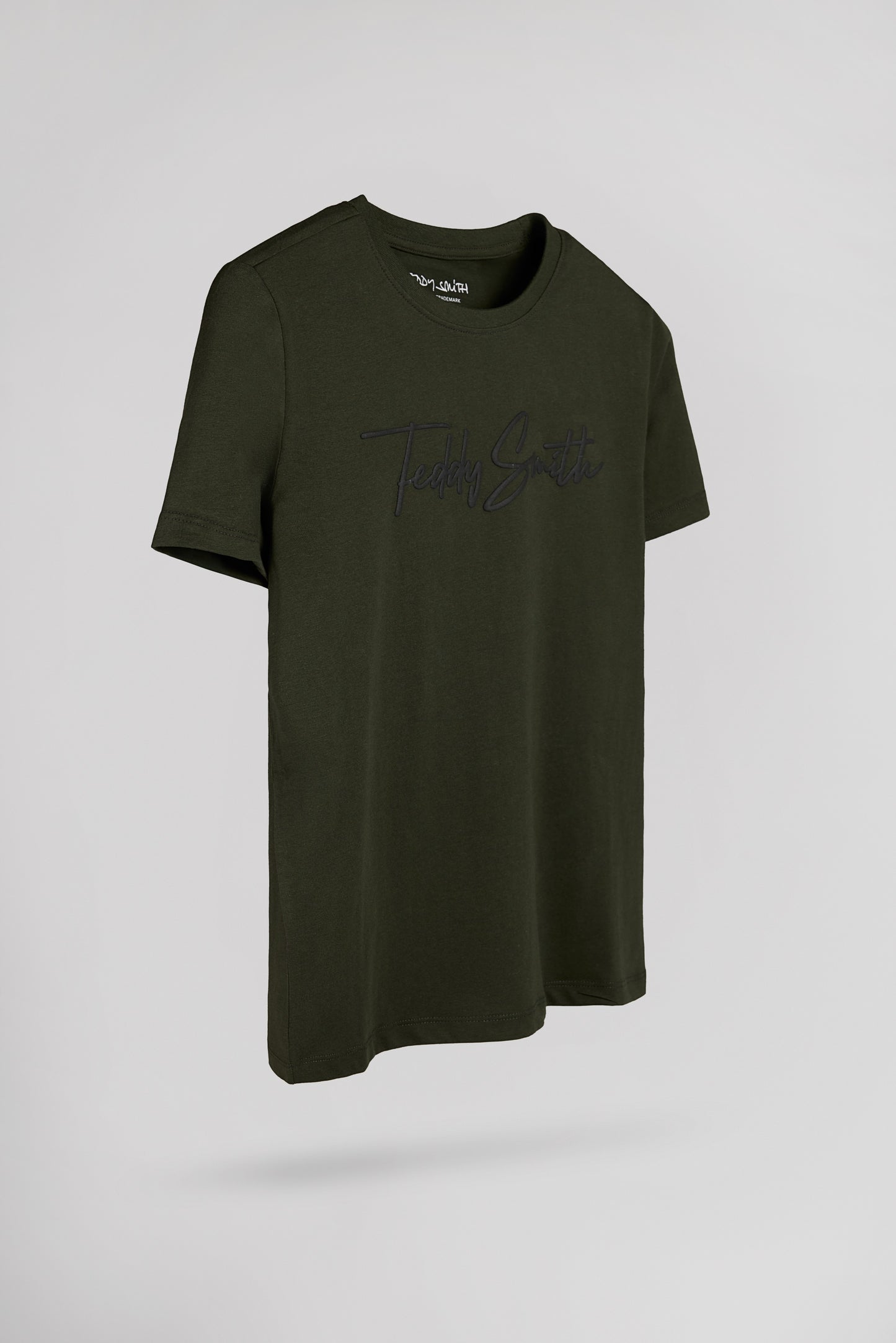 T-shirt col rond T-EVAN MC JR DEEP KAKI